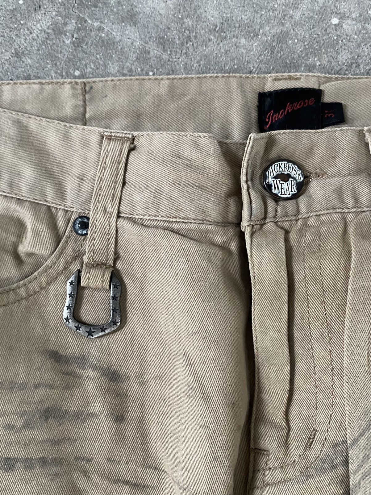 JACKROSE Jackrose Clawmark Distressed Flared Pants Size US 33 - 5 Thumbnail