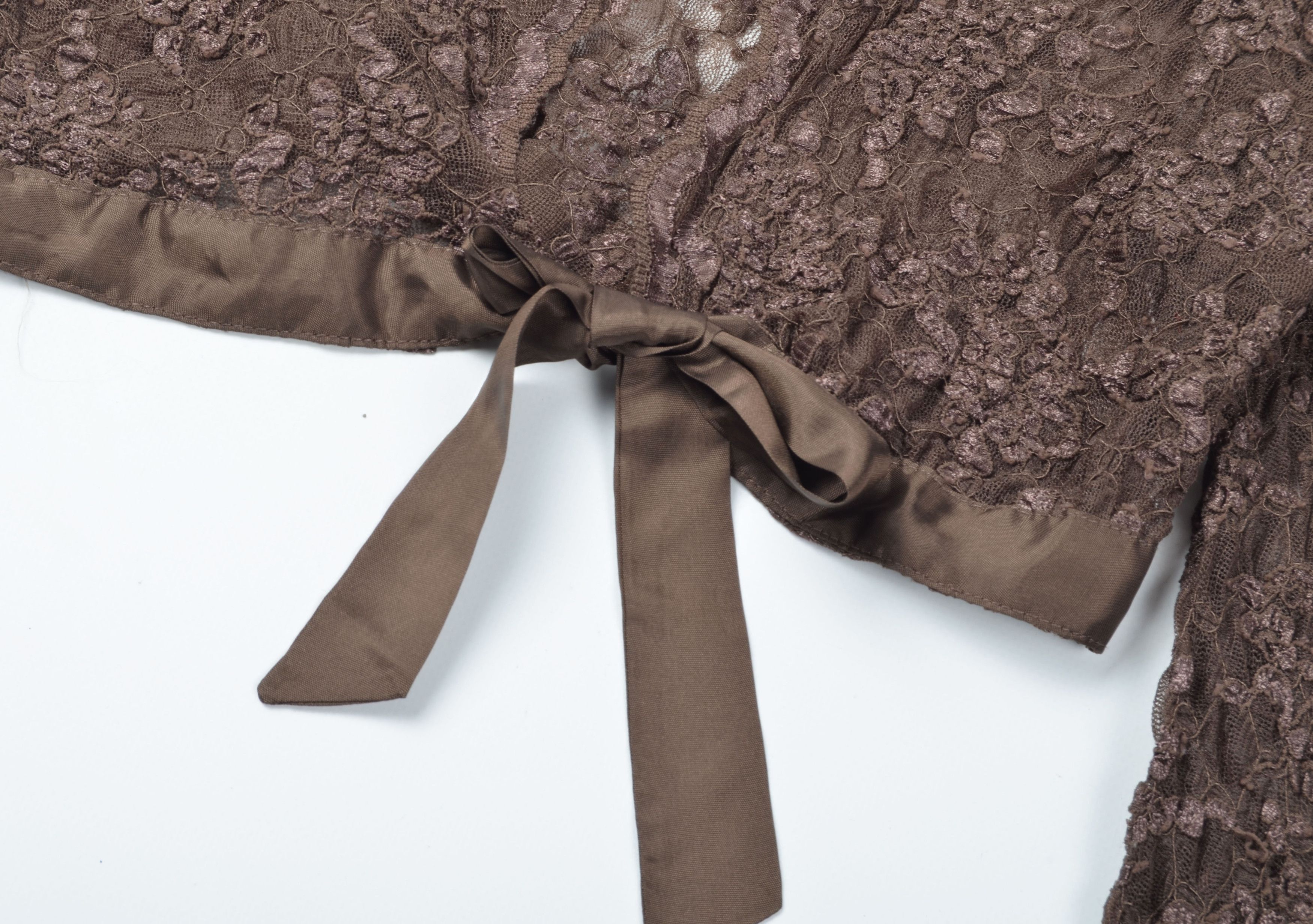 Designer Vintage Kookai Y2K French Lace Cropped Fairy Bolero Top Size S / US 4 / IT 40 - 6 Thumbnail