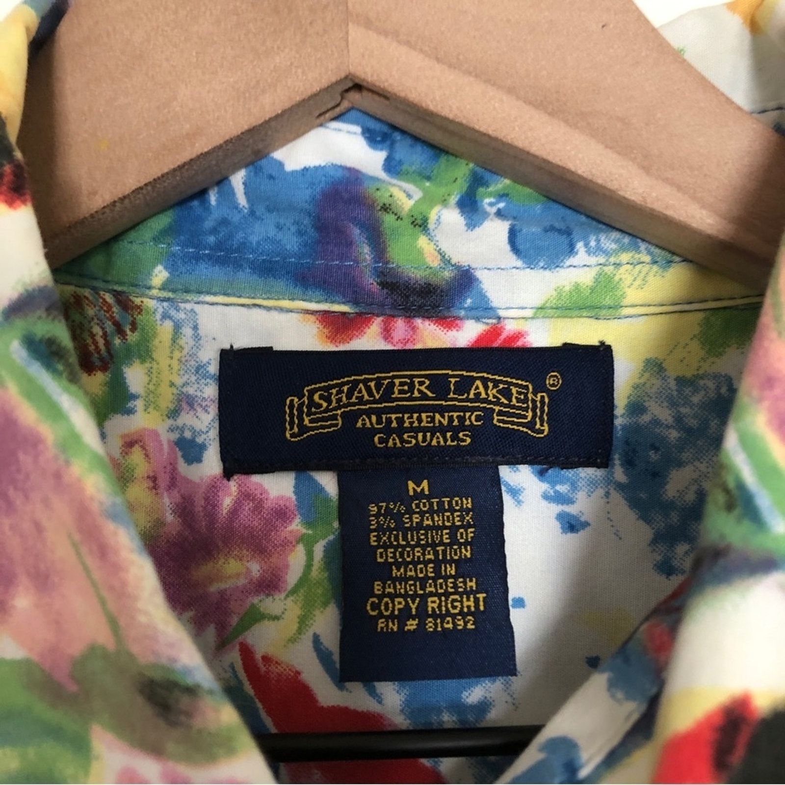 Shaver Lake Shaver Lake Multicolor Floral Bedazzled Button Up Shirt Top Size M / US 6-8 / IT 42-44 - 6 Thumbnail