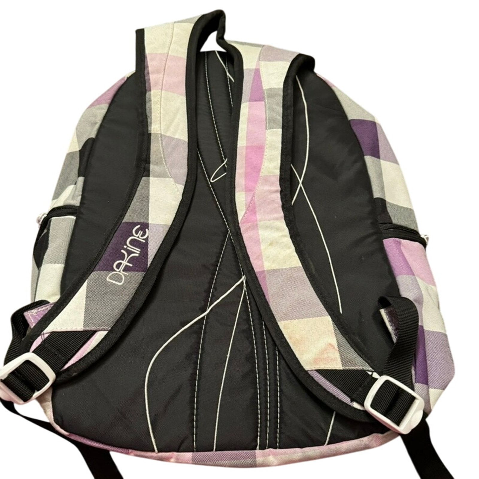 Dakine Dakine Purple Plaid Backpack Floral Lining Laptop Sleeve Size ONE SIZE - 2 Thumbnail