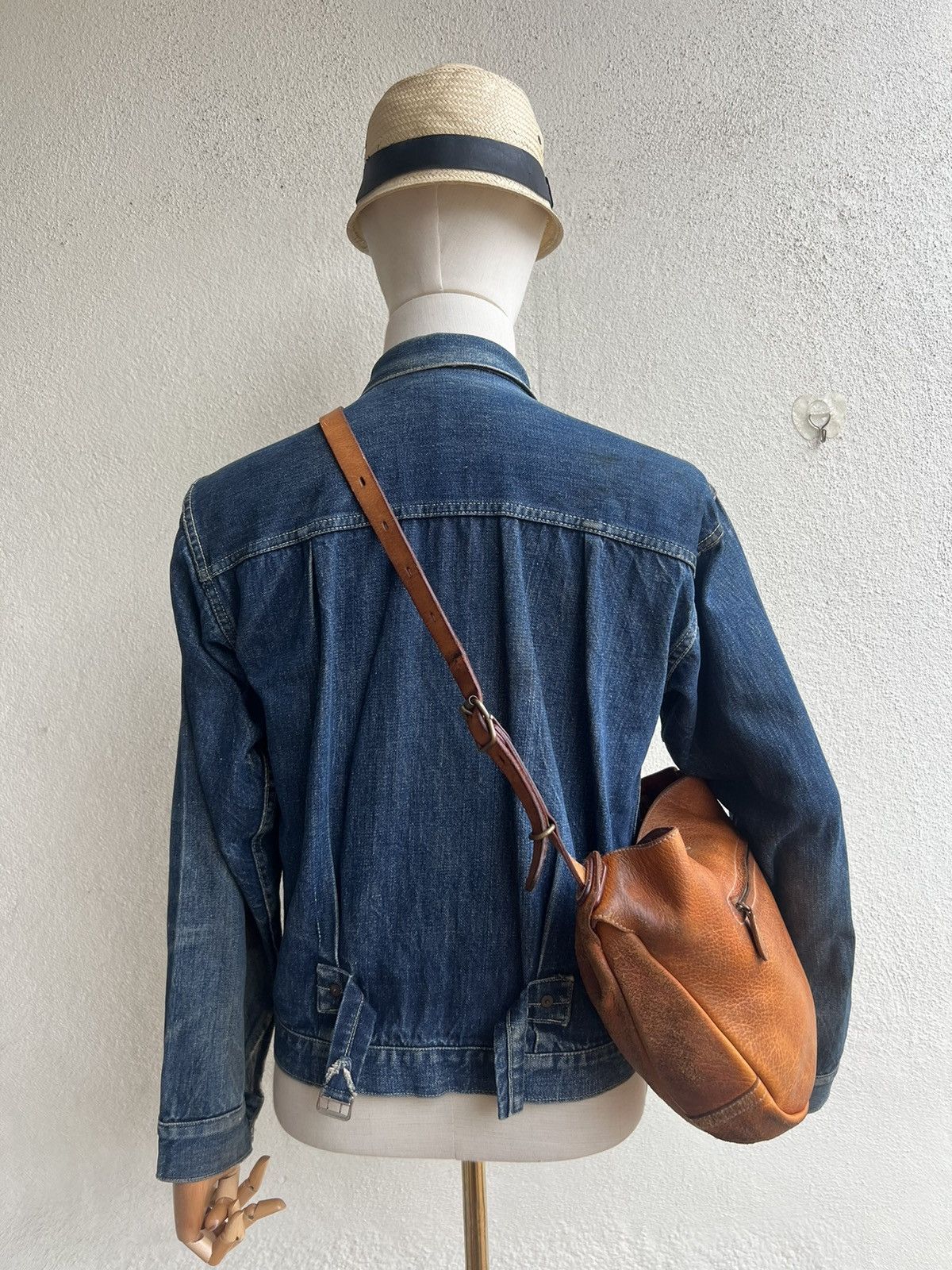 Leather Trashed Style Craft Japan Distress Muddy Patina Leather Bag Size ONE SIZE - 2 Thumbnail