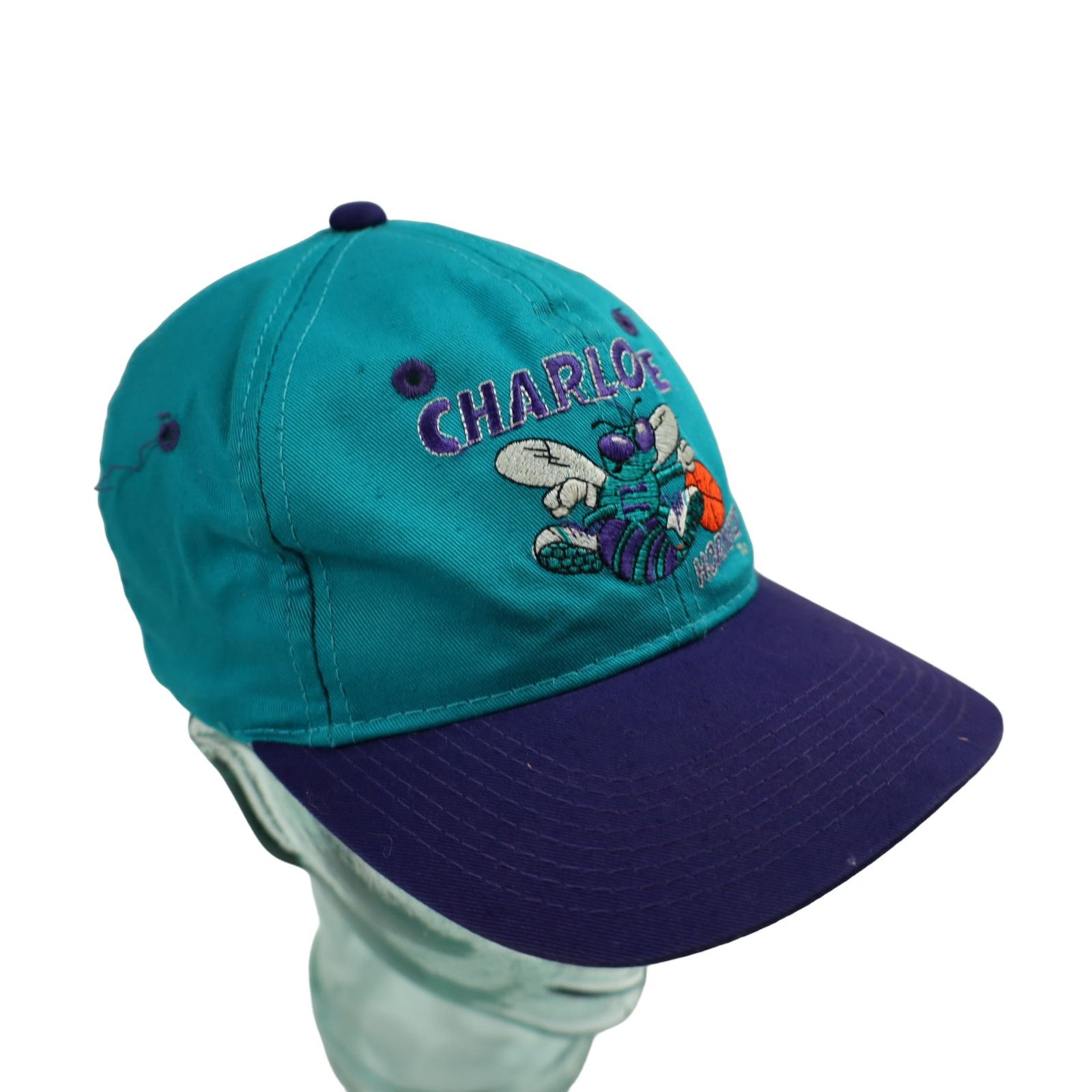 NBA × Vintage Vintage Charlotte Hornets Snapback Hat Size ONE SIZE - 2 Thumbnail