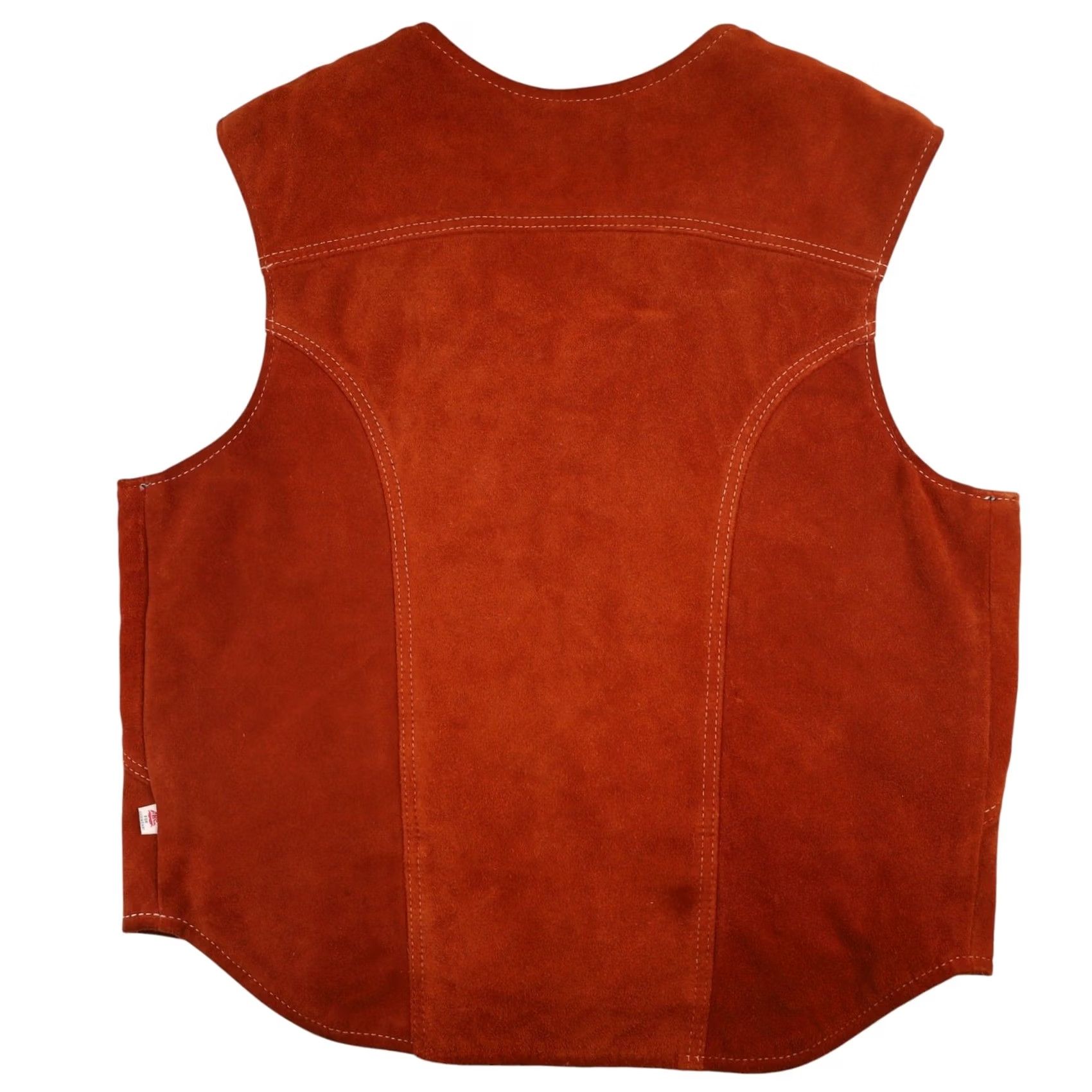 Vintage VINTAGE Kawasaki Suede Leather Riding Vest Mens Large Brown Suked Leather Riding Vest Size US L / EU 52-54 / 3 - 8 Thumbnail