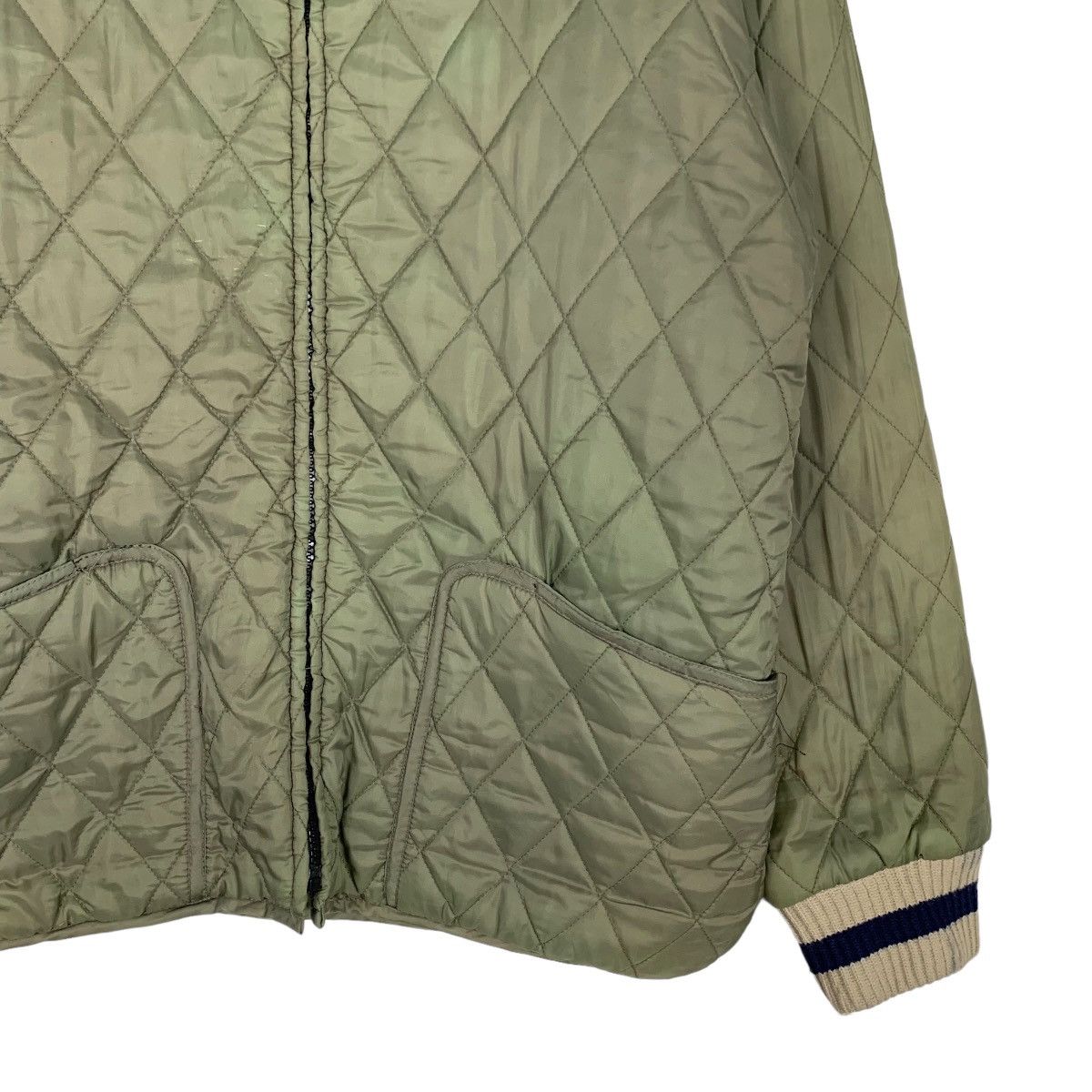 Japanese Brand FIRST PARKING Quilted Fleece Reversible Jacket #0946-C42 Size US M / EU 48-50 / 2 - 4 Thumbnail