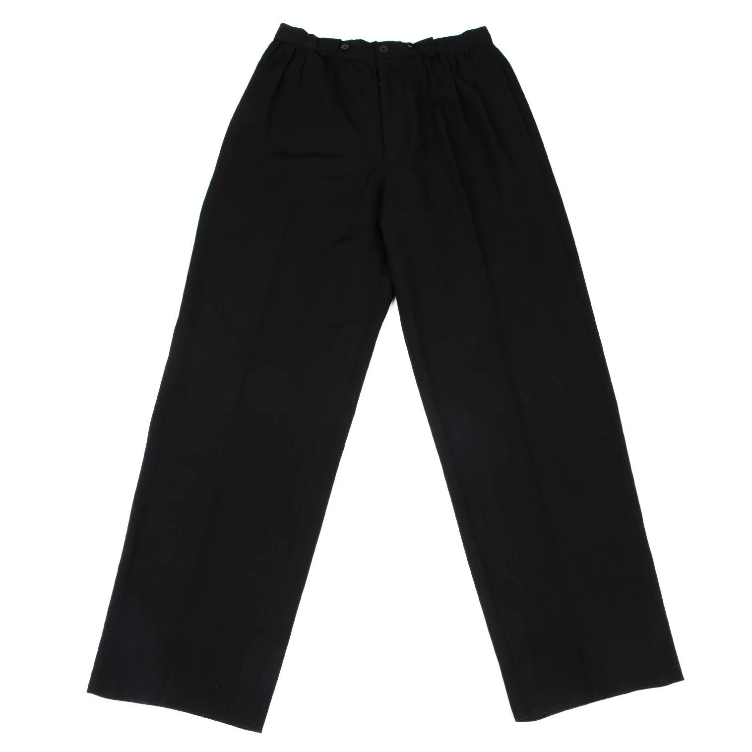Yohji Yamamoto Wool Gabardine Pants Black 3