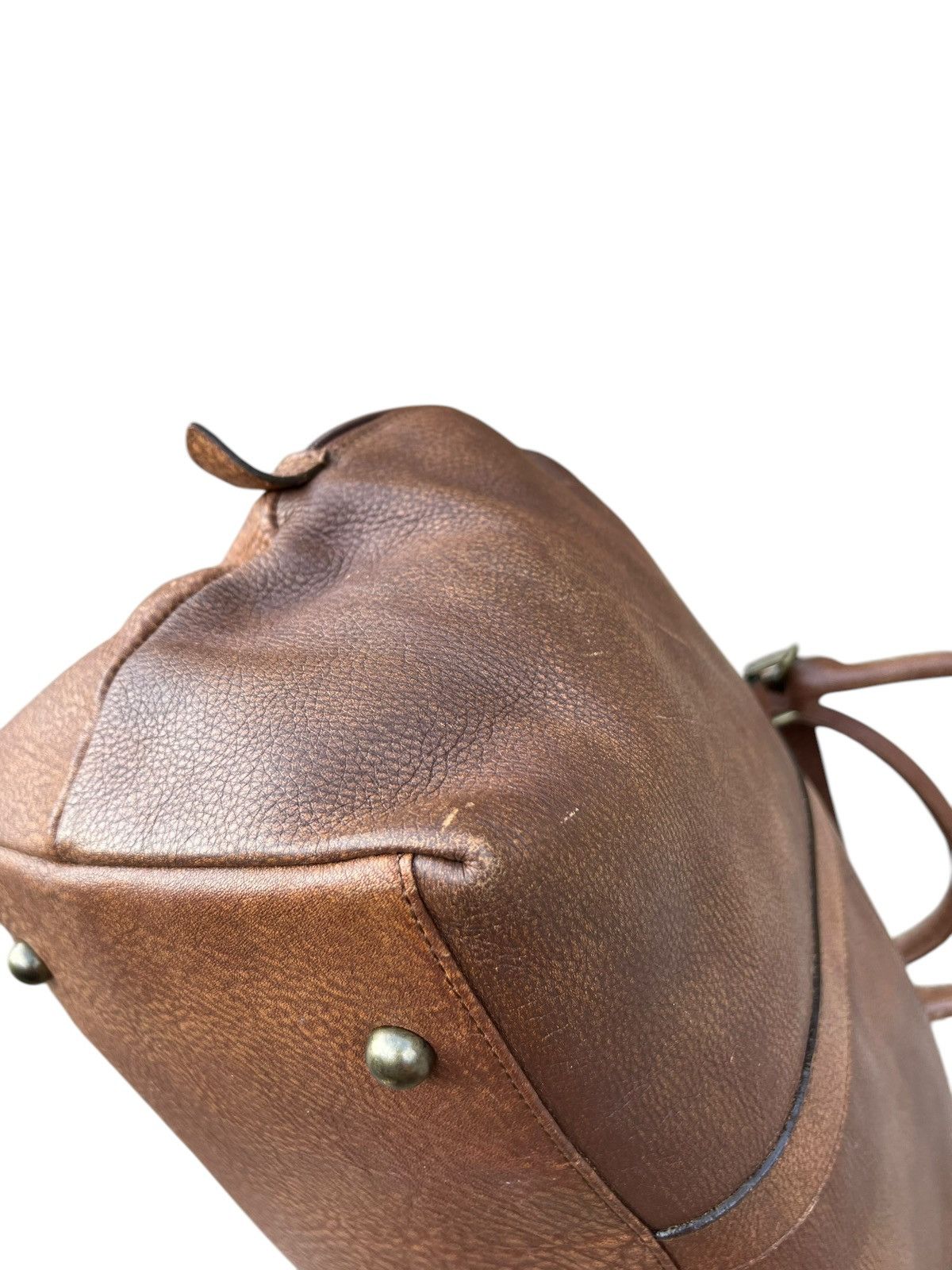Leather AMONT Japan Patina Leather 2 Way Weekender Bag Size ONE SIZE - 14 Thumbnail