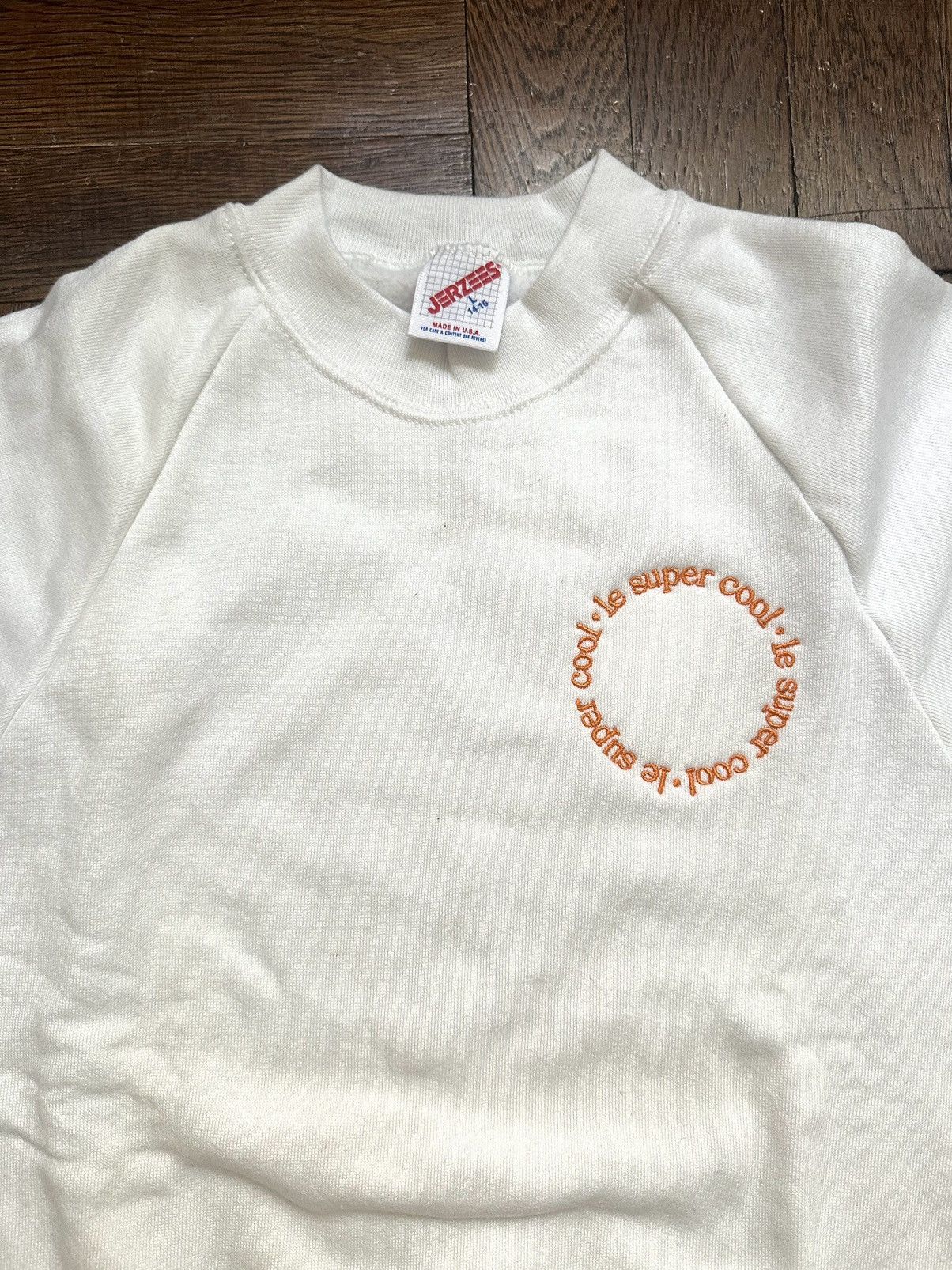 Russell Athletic Vintage Jerzees Raglan Sweatshirt Le Super Cool Embroidery Size S / US 4 / IT 40 - 1 Thumbnail