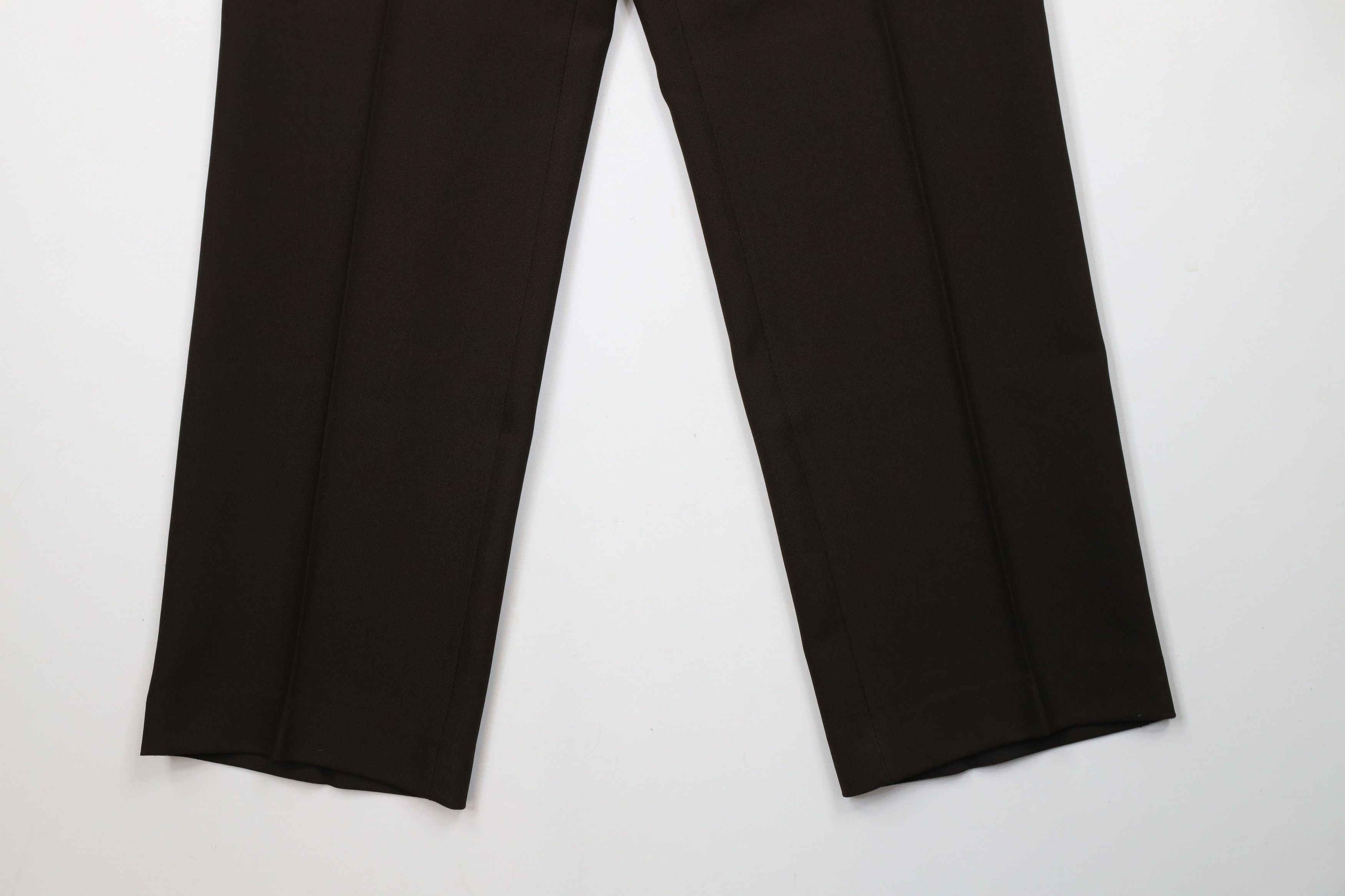 Vintage Vintage 90s Streetwear Flared Chino Pants Brown Polyester Size US 30 / EU 46 - 4 Thumbnail