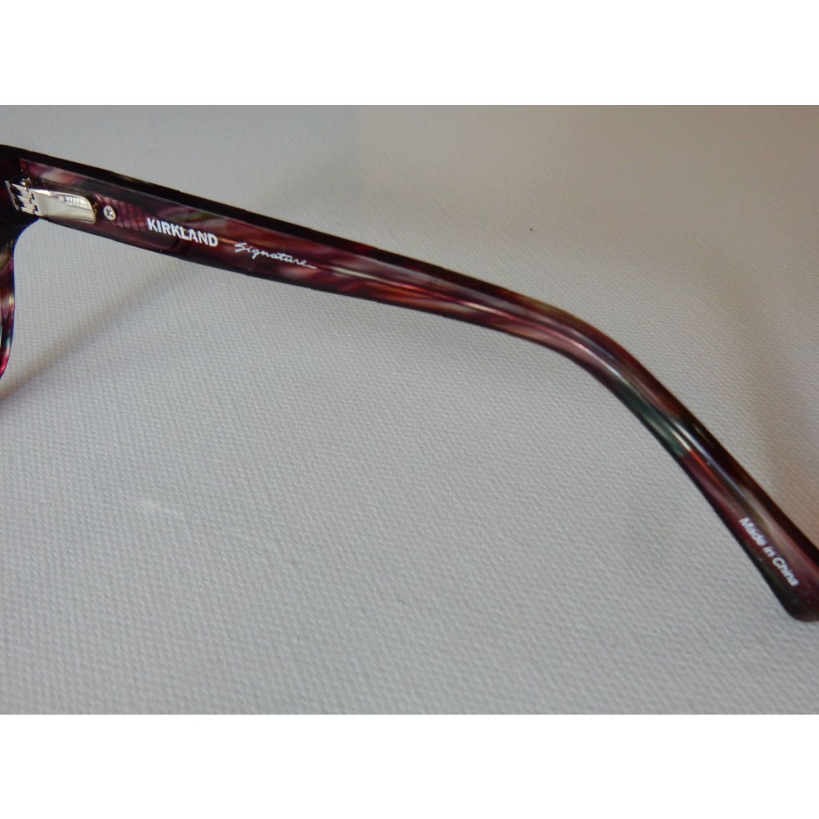 Vintage VINTAGE Kirkland Signature Sunglasses Frame Women 56/16 135 Pink Scratches Visible, 90s? (If vintage) Size ONE SIZE - 4 Thumbnail