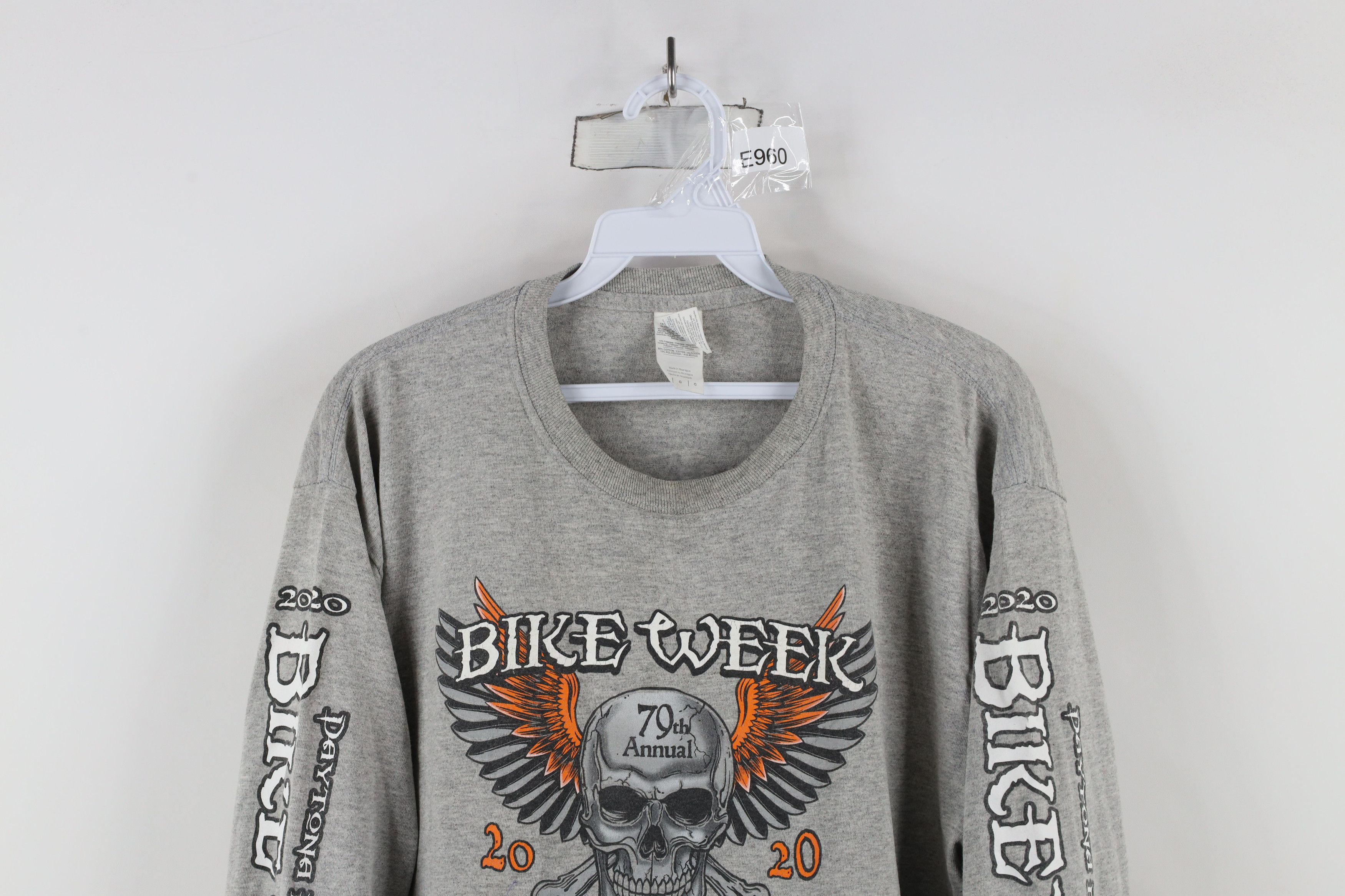 Vintage Y2K 2020 Bike Week Daytona Beach Skull Long Sleeve T-Shirt Size US L / EU 52-54 / 3 - 2 Thumbnail