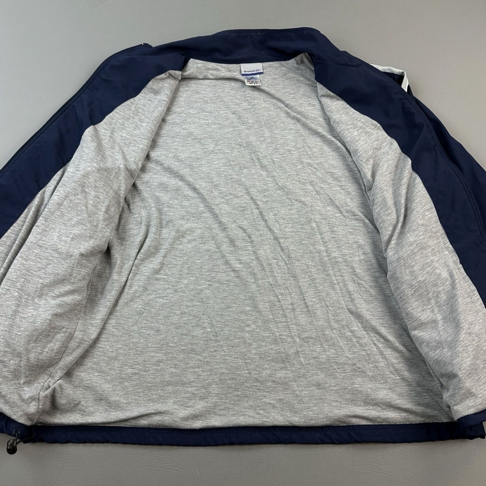 Reebok Vintage Reebok Jacket Mens 2XL Blue White Fleece Lined Windbreaker 90s Y2K Size US XXL / EU 58 / 5 - 5 Thumbnail