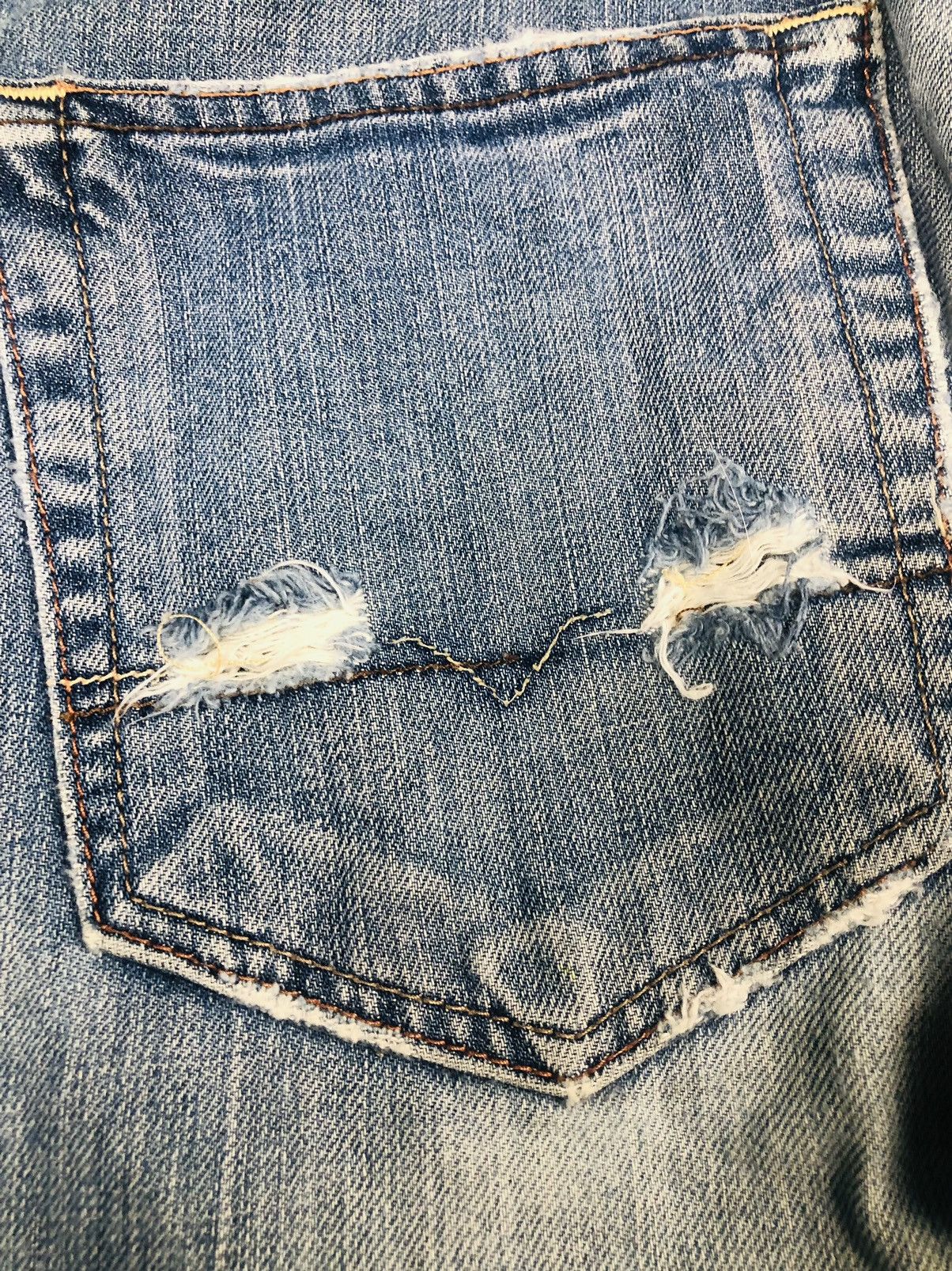 Old Navy Old Navy Bootcut Distress Jeans (36) Size US 30 / EU 46 - 21 Thumbnail