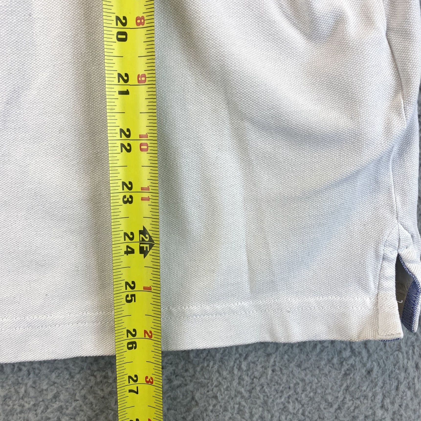 Tommy Hilfiger Tommy Hilfiger Polo Shirt Men Slim Size L White 100% Cotton Solid Rugby Classic Short Sleeve Mens Size US L / EU 52-54 / 3 - 7 Thumbnail