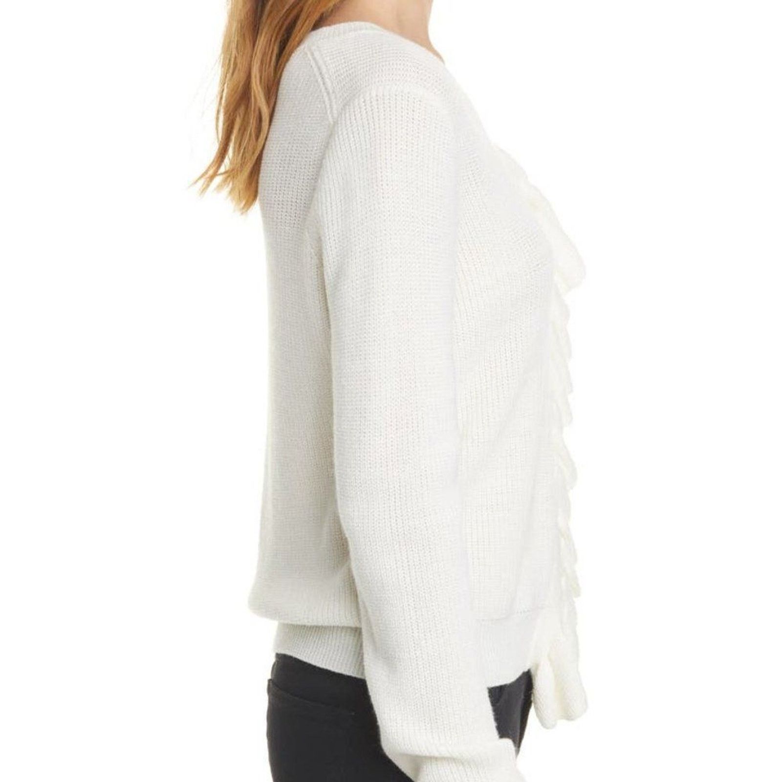 Joie Ruffle Wool Blend Sweater from Joie Size XS / US 0-2 / IT 36-38 - 3 Thumbnail