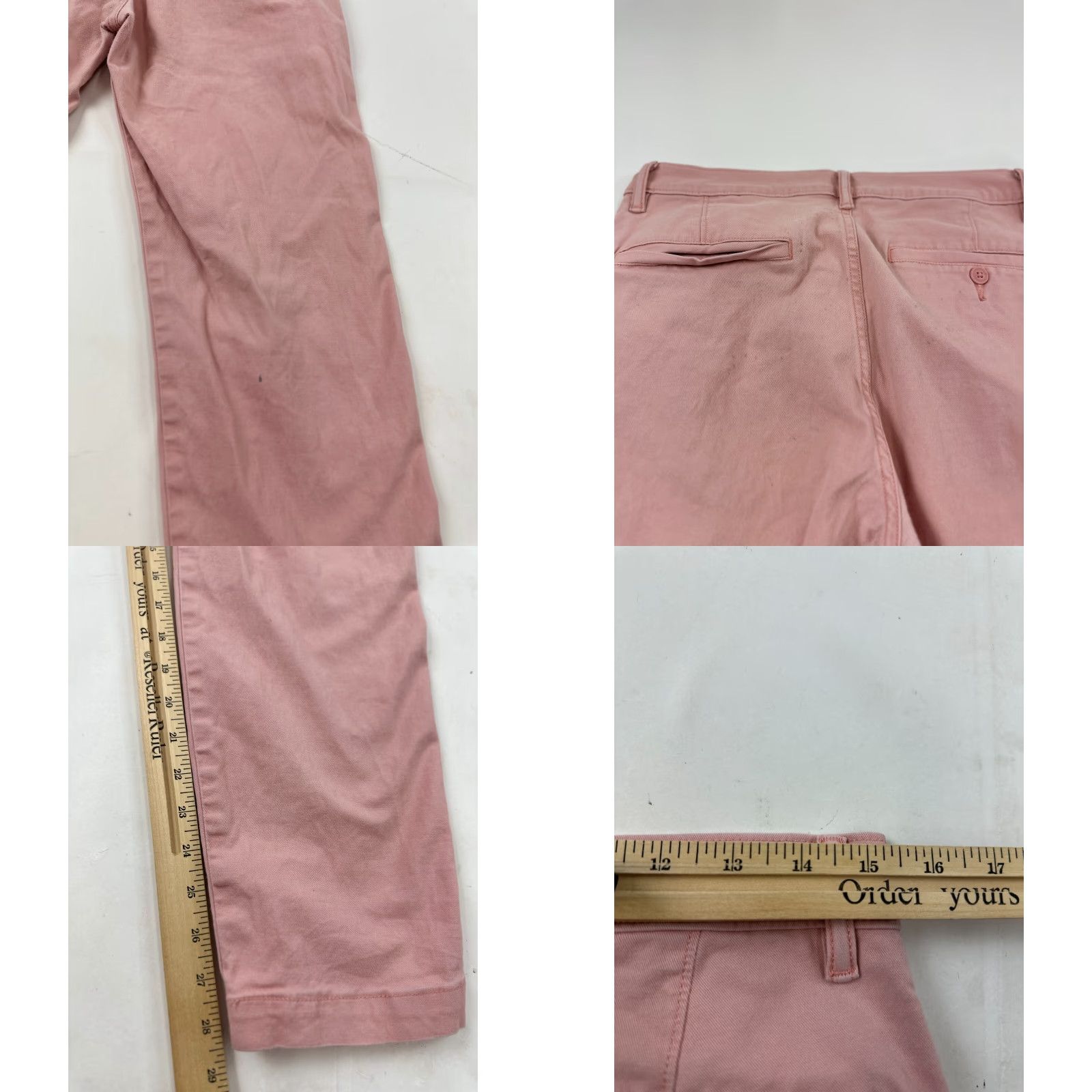 Levi's Levi’s Pants Mens 30x32 Pink Stretch Chino Regular Fit Mid Rise Tapered Leg 5-Pocket Flat Front Casual Jeanswear Men Size US 30 / EU 46 - 8 Thumbnail