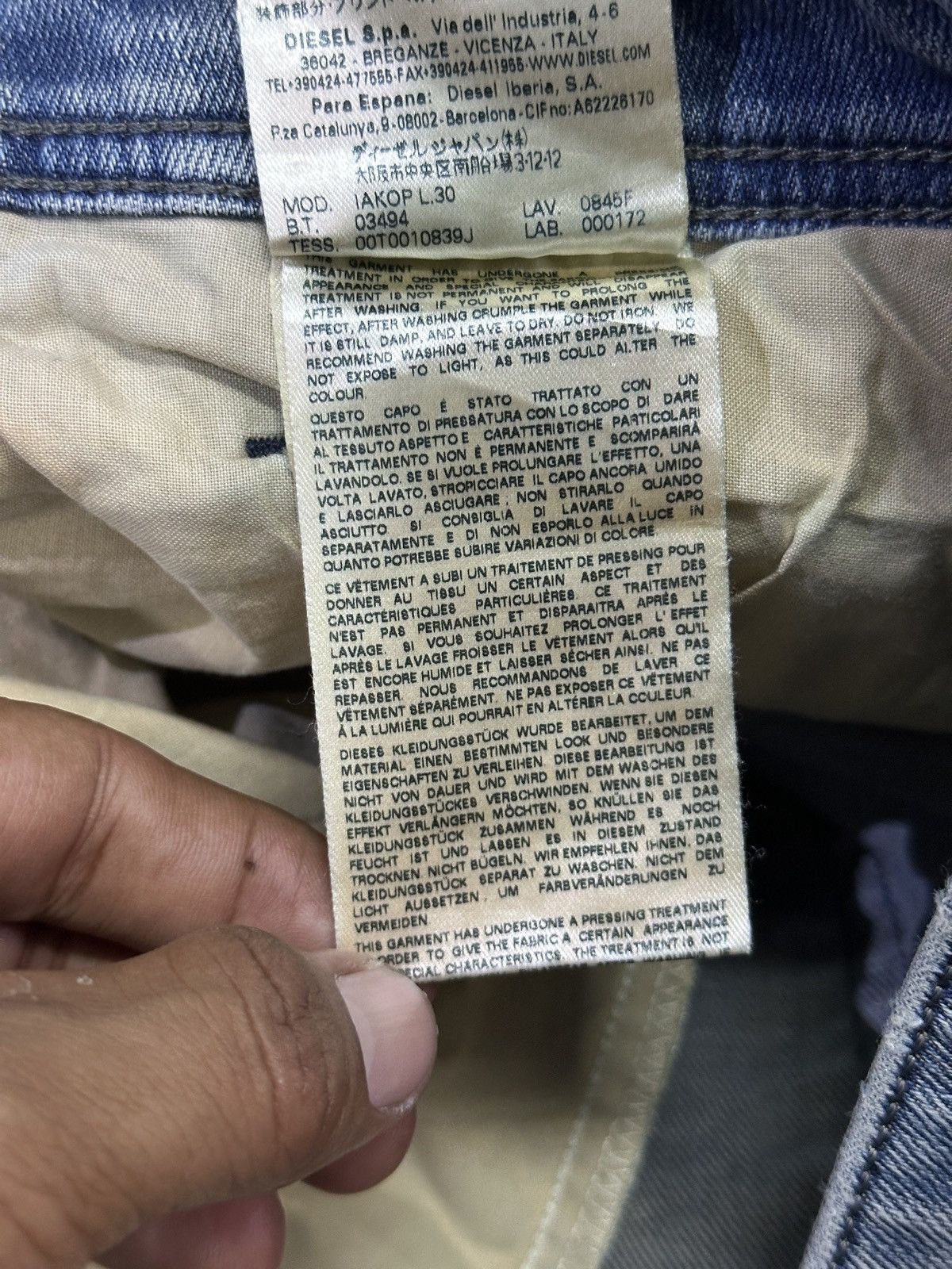 Other Distress Denim Diesel Bluewash Faded 💥 Size US 32 / EU 48 - 10 Thumbnail