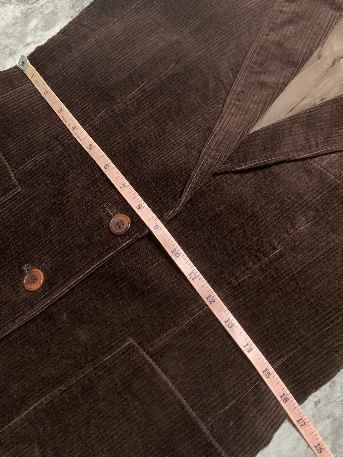 Yves Saint Laurent VINTAGE 90s YVES SAINT LAURENT PARIS BROWN CORDUROY BLAZER Size M / US 6-8 / IT 42-44 - 12 Thumbnail