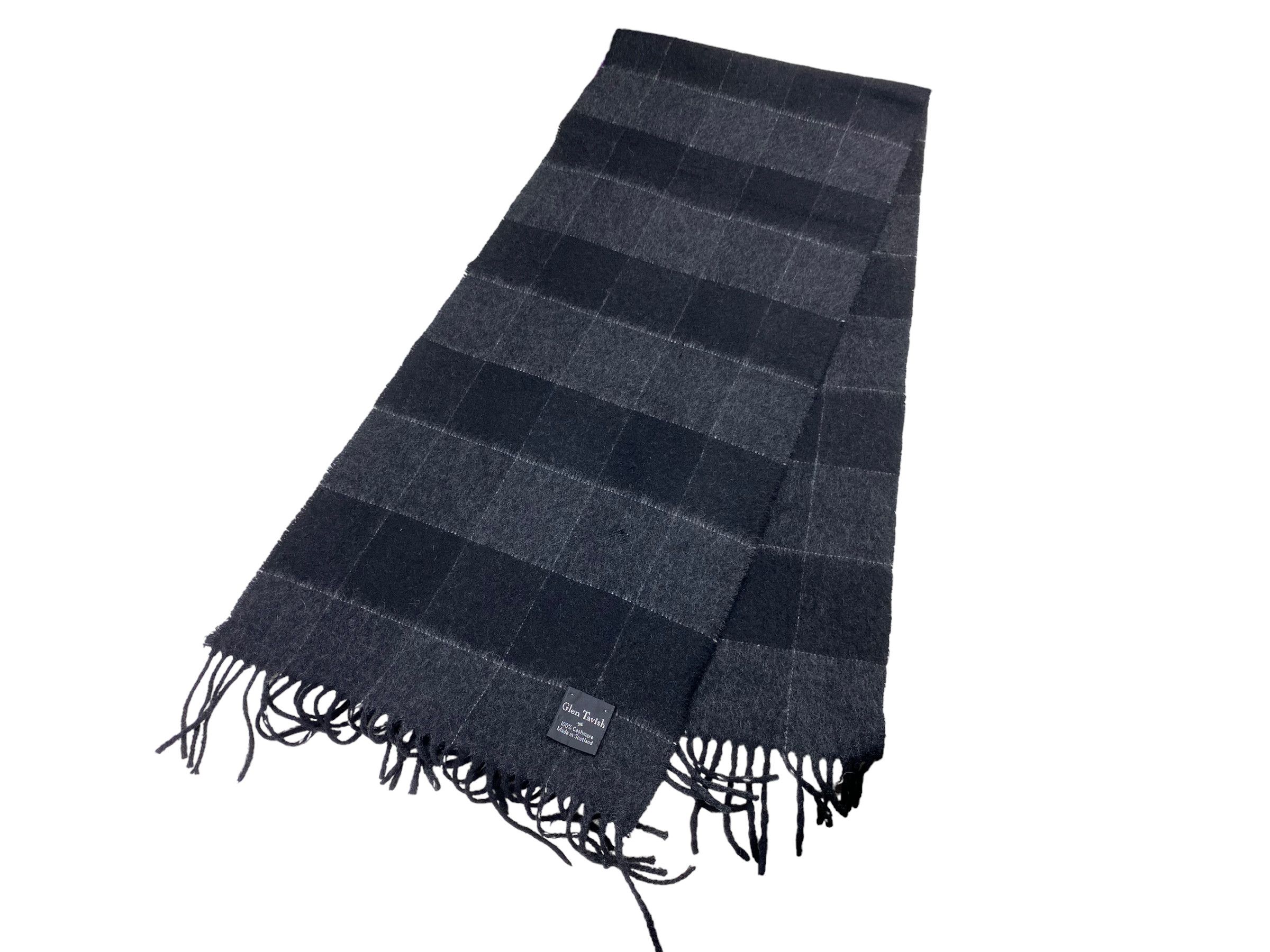 Vintage Vintage Glen Tarvish Cashmere Scarf Checkered Plaid 70s Size ONE SIZE - 2 Thumbnail