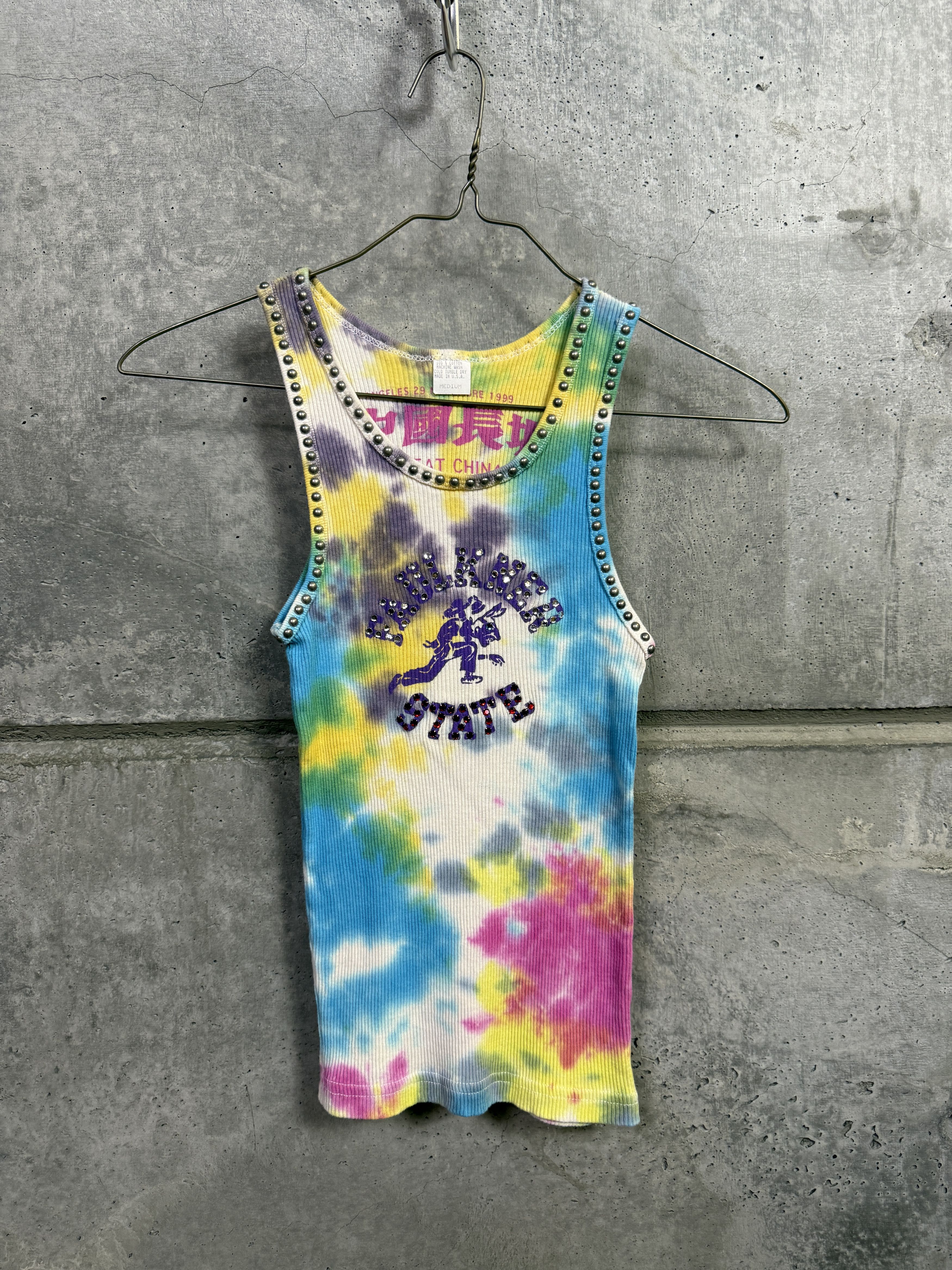 The Great China Wall Great China Wall x Hot Mess Tie Dye Studded Tank Top Size M / US 6-8 / IT 42-44 - 1 Thumbnail