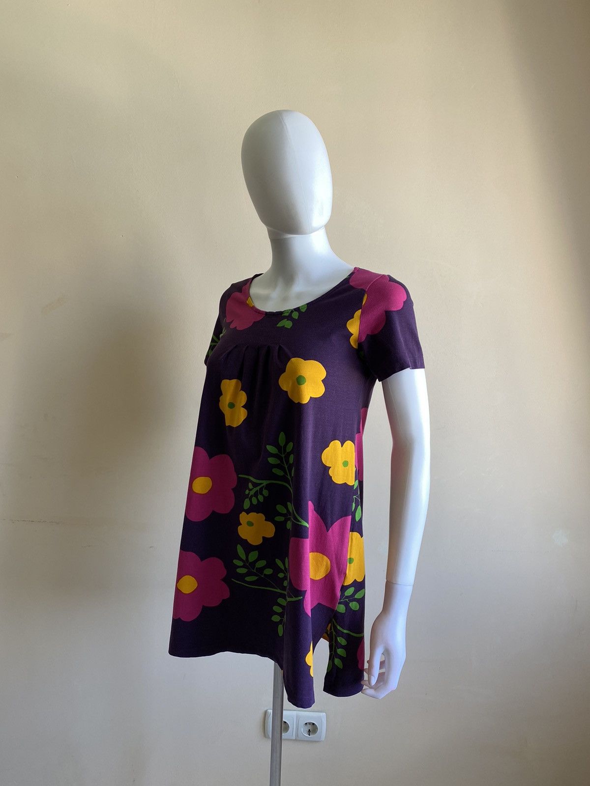 Marimekko Marimekko Multicolor Floral Short Sleeve Mini Dress Size XS Size XS / US 0-2 / IT 36-38 - 5 Thumbnail
