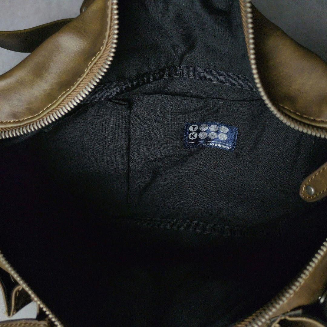 Takeo Kikuchi Leather Grunge Waistbag 00s Y2K Size ONE SIZE - 6 Thumbnail