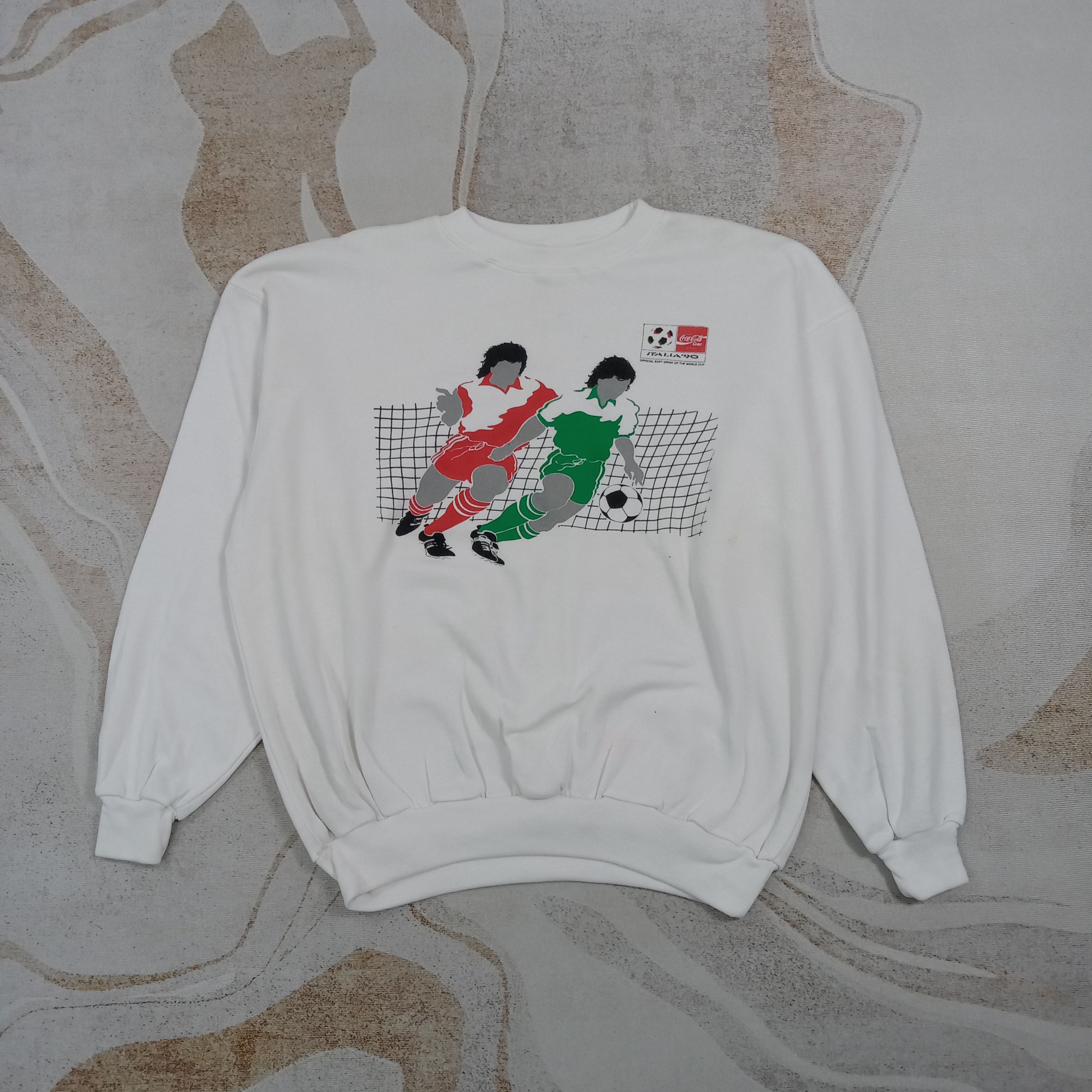 Coca Cola Coca Cola Italia'90 World Cup Sweatshirt C270N15 Size US XL / EU 56 / 4 - 1 Thumbnail