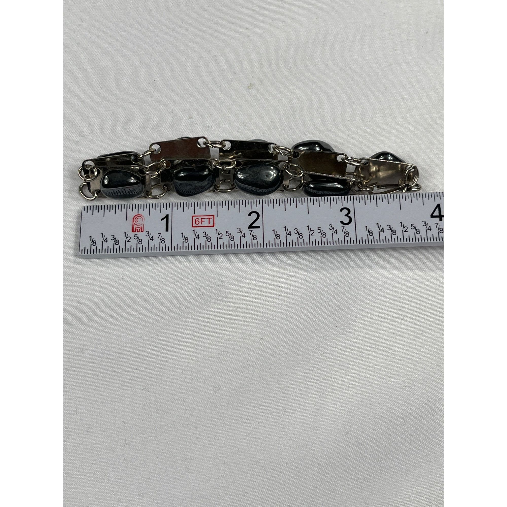 Vintage Vintage SKU 7862 Amber Pendant Necklace and Silver Bracelet Size ONE SIZE - 8 Thumbnail