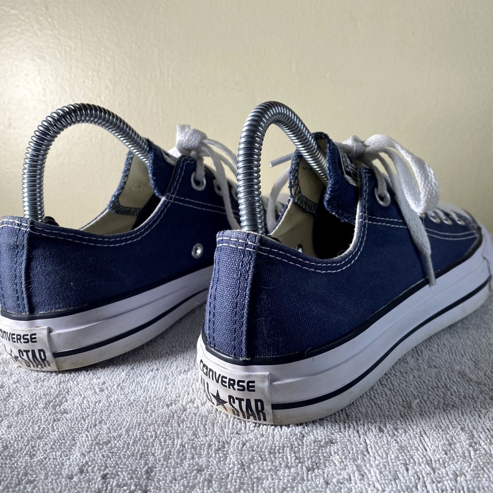 Converse Converse Allstar Low Blue Wm 7 Mens 5 Shoes Sneaker Unisex Adults White 7 Athletic Low Top Smart Casual Size US 7 / EU 40 - 6 Thumbnail