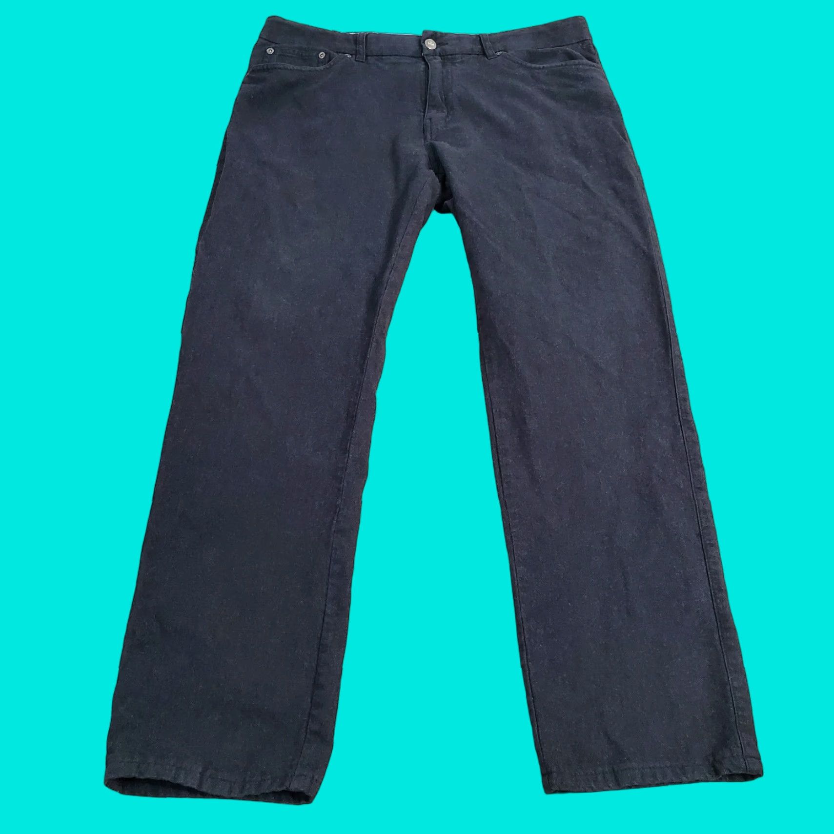 Peter Millar Peter Millar Pants Mens 36x29 Black Chino Flat Front 5 Pocket Lightweight Logo Front Size US 36 / EU 52 - 1 Thumbnail