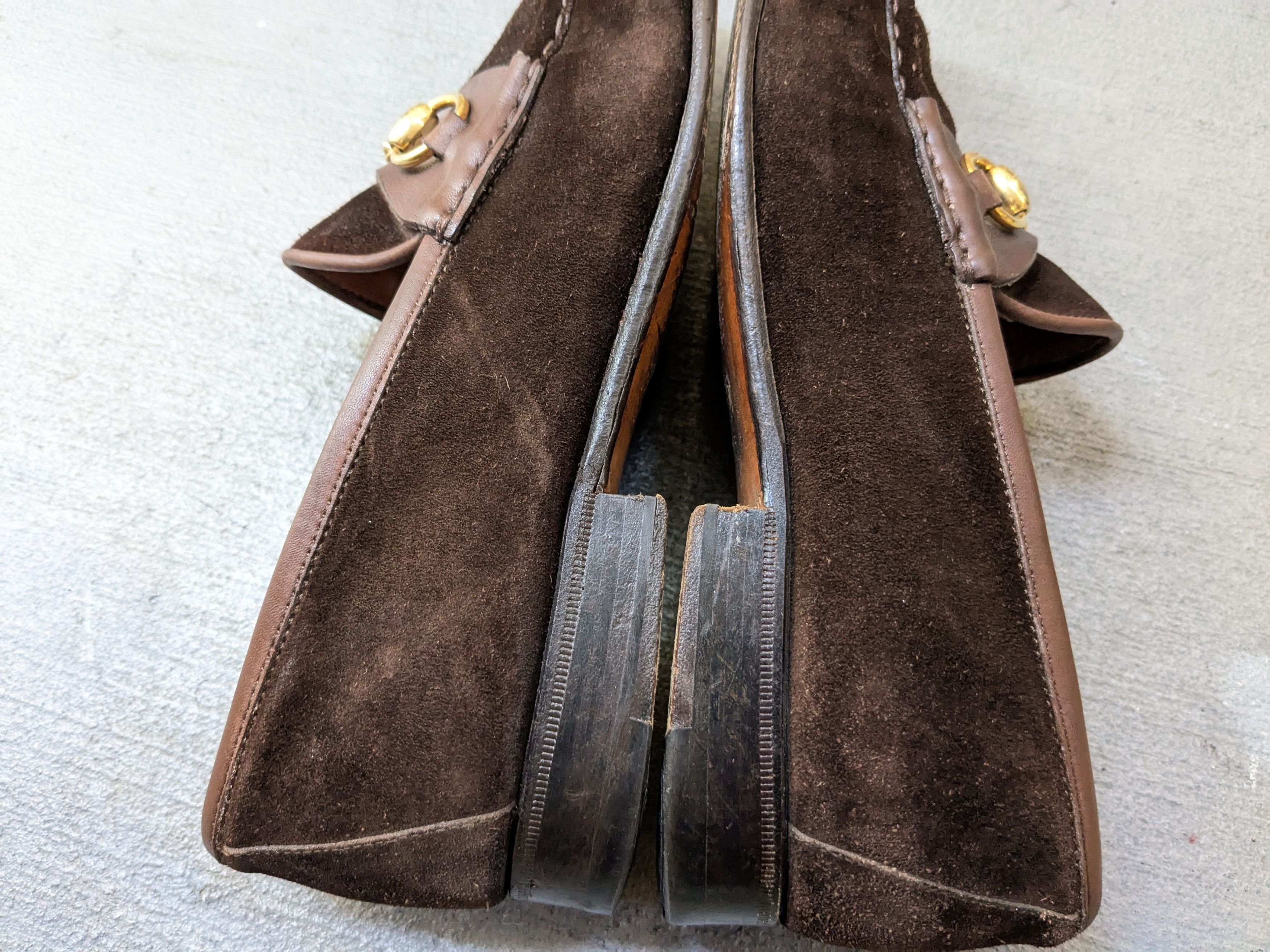 Gucci × Tom Ford Gucci Horsebit Loafers Brown Suede 10 Leather Italy Slip On Size US 10 / EU 43 - 7 Thumbnail