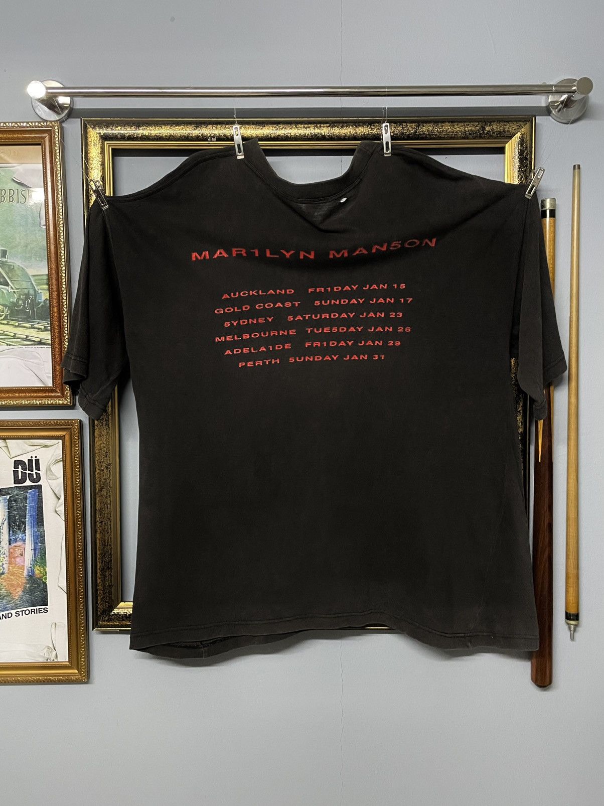 Band Tees Vintage 90s Original Marilyn Manson God Tv Sunfaded Band Tee Size US XL / EU 56 / 4 - 9 Thumbnail