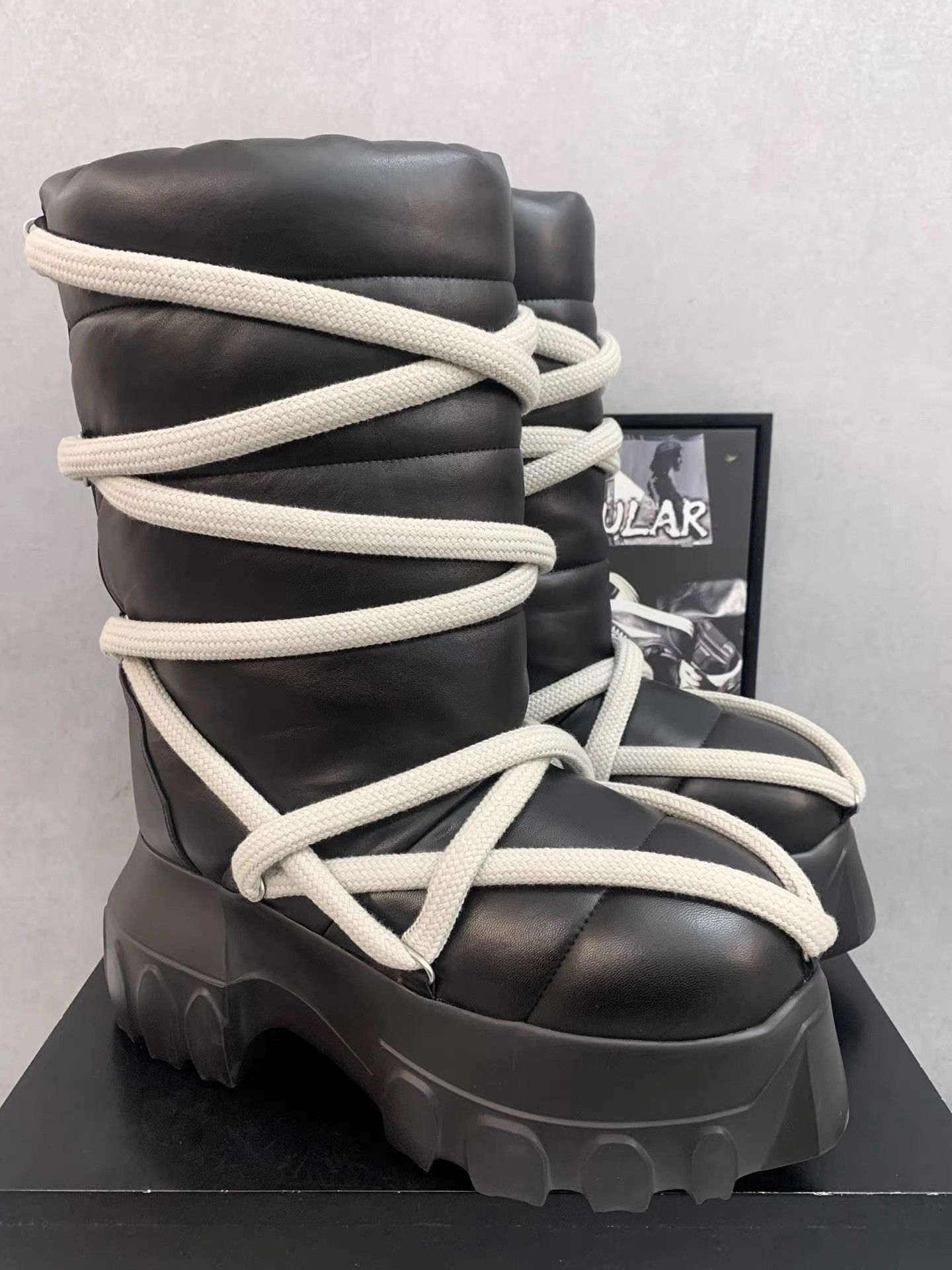 Rick Owens Rick Owens 24FW Lambskin Puffy Octopus Sole Boots K34 Size US 9 / EU 42 - 3 Thumbnail