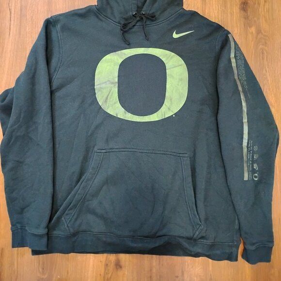 Other Vintage Nike Oregon Ducks Metallic Green Hoodie Sweatshirt Size US XL / EU 56 / 4 - 3 Thumbnail