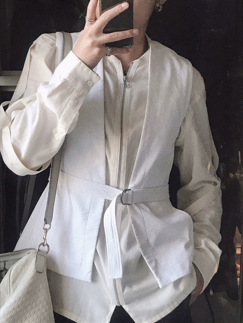 HELMUT LANG bondage bomber