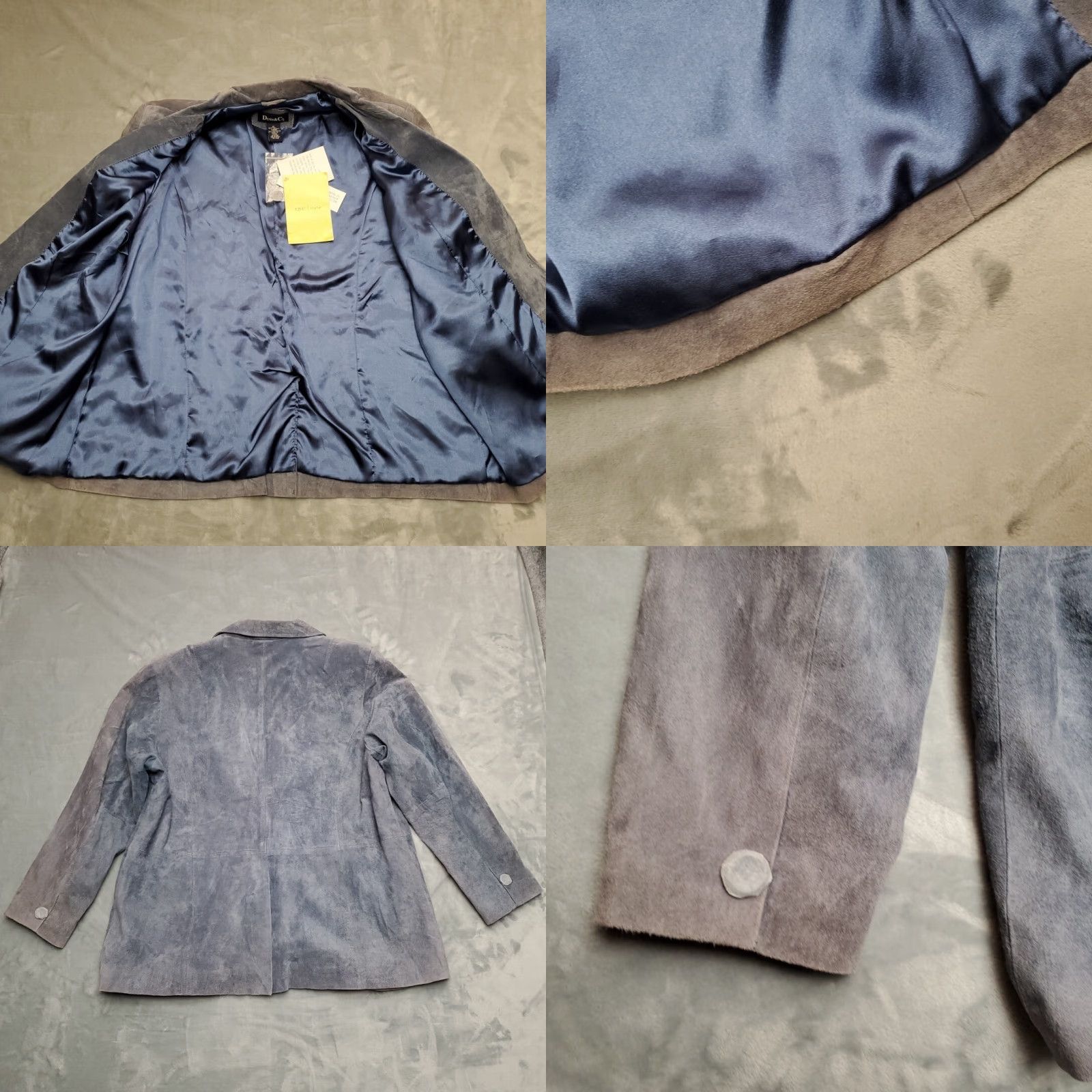 CO VINTAGE Denim Co Blazer Womens 1X Blue Suede Leather Jacket READ Denim Co Blazer Womens 1X Blue Suede Leather Jacket READ Size XL / US 12-14 / IT 48-50 - 8 Thumbnail