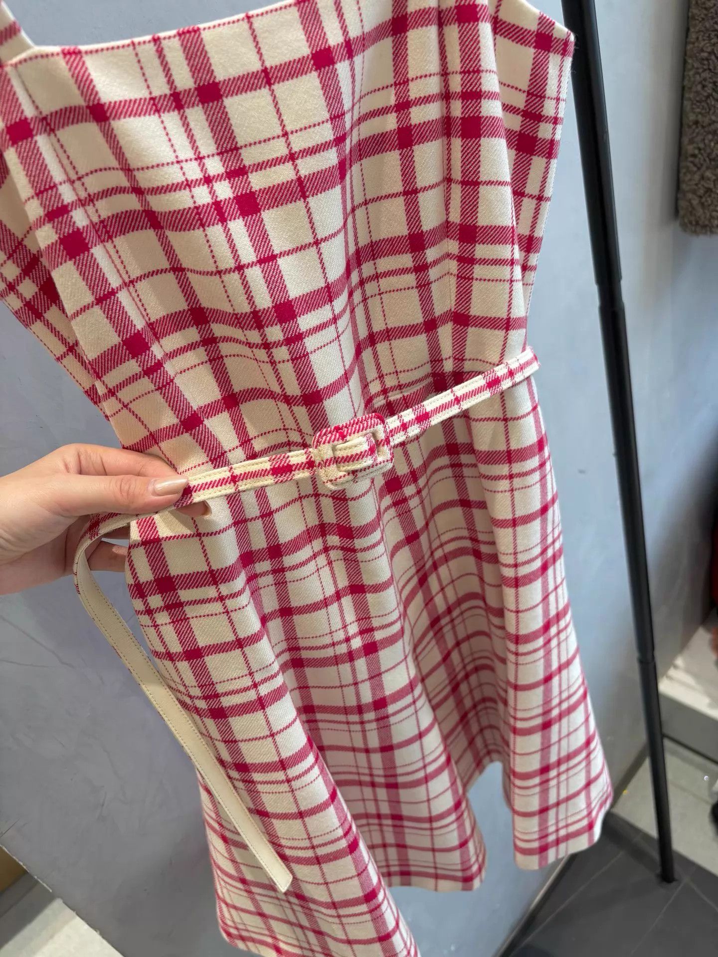 Dior Dior Valentine's Pink Checkered Cami Dress 34 Size XS / US 0-2 / IT 36-38 - 2 Thumbnail