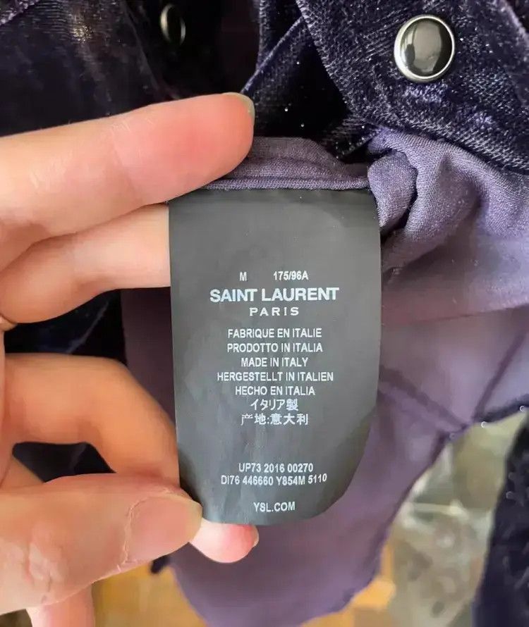 Saint Laurent Paris Saint Laurent Paris 16AW Velvet Western Shirt Size US M / EU 48-50 / 2 - 7 Thumbnail