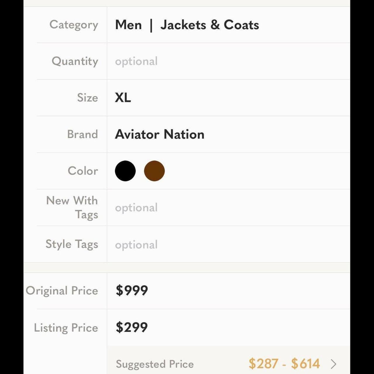 Aviator Nation Mens Used Size Xl Black F969 Size US XL / EU 56 / 4 - 7 Thumbnail