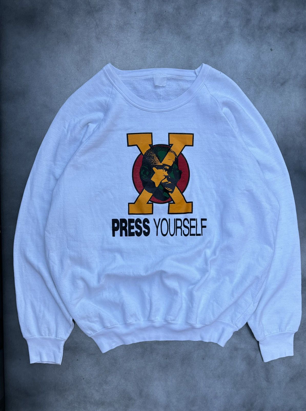 Rap Tees × Vintage Vintage Malcom X Xpress Yourself Crewneck Civil Rights 70s Size US M / EU 48-50 / 2 - 3 Thumbnail