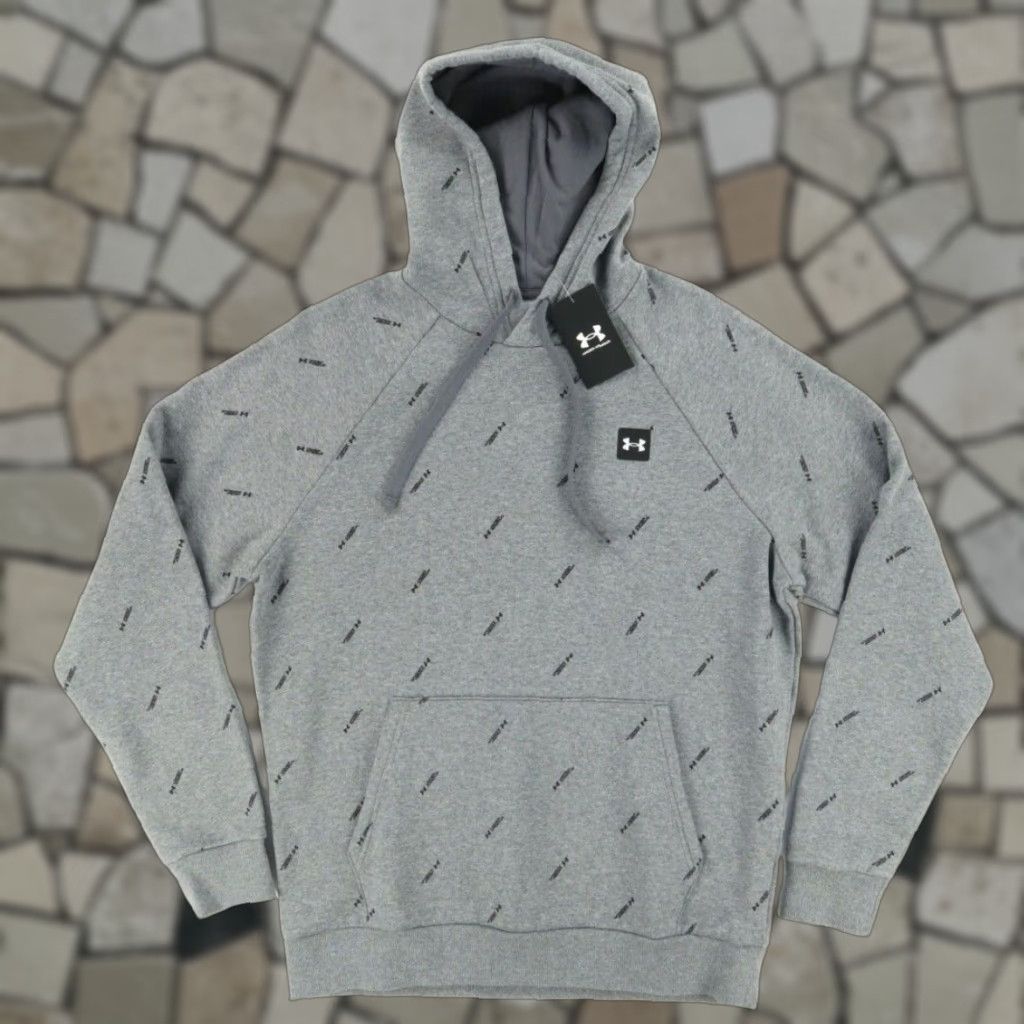 Under Armour Under Armour Rival Fleece Branded Hoodie Gray Men's M Size US M / EU 48-50 / 2 - 1 Thumbnail