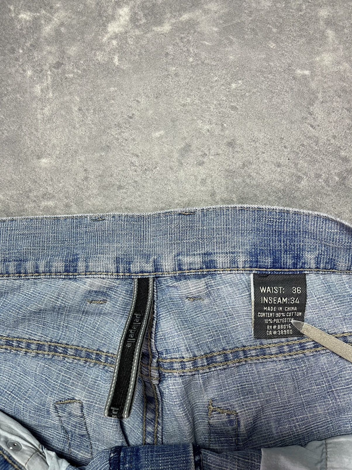Pelle Pelle Pelle Pelle Big Patch Logo Lightweight Baggy Denim Jeans 36 Size US 36 / EU 52 - 11 Thumbnail