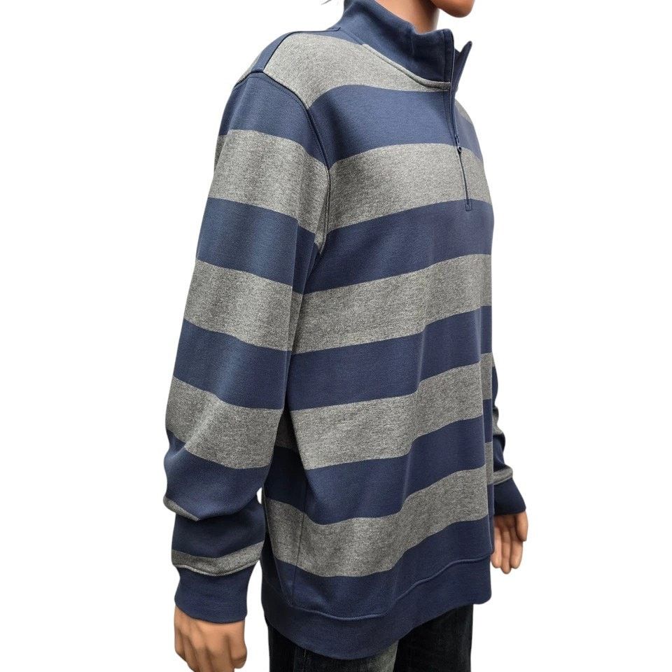 Vineyard Vines VINEYARD VINES Saltwater 1/4 Quarter Zip Sweater L Striped Size US L / EU 52-54 / 3 - 6 Thumbnail