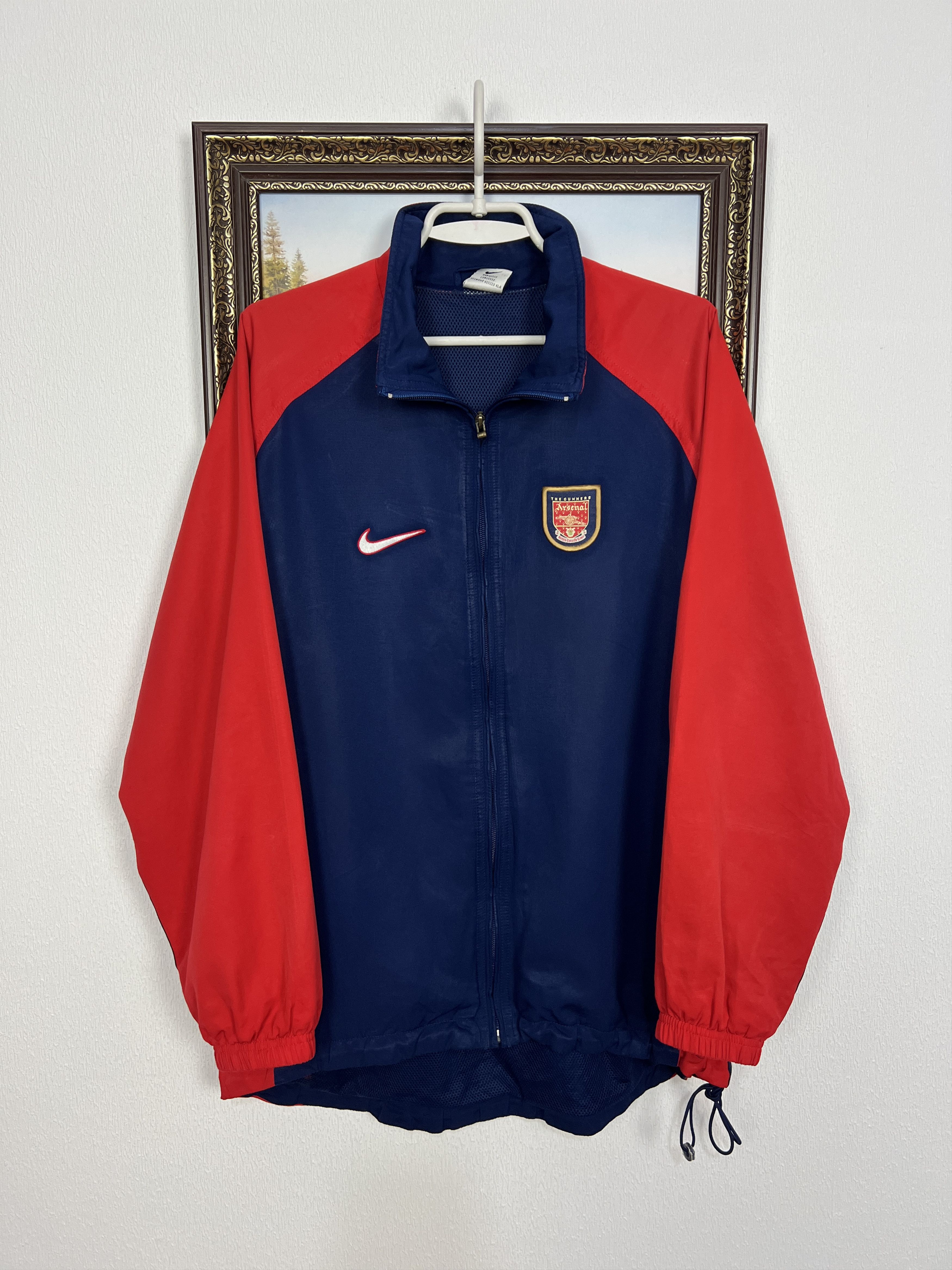 Nike Vintage 90's Arsenal Football Train Jacket Soccer Track Top Size US S / EU 44-46 / 1 - 1 Thumbnail