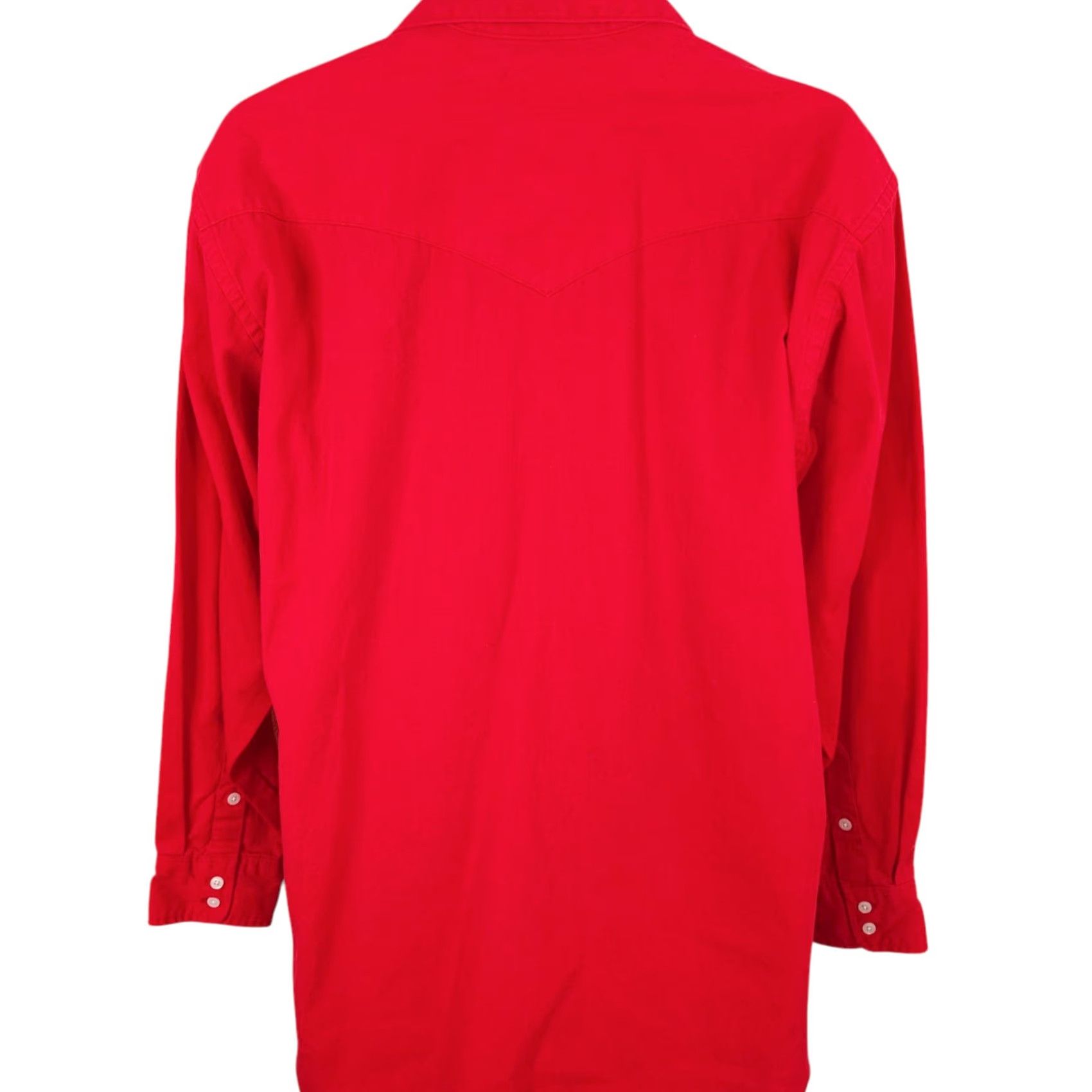 Wrangler VINTAGE Wrangler Western Shirt Mens XL Long Red 90s Made In USA Shirt Mens XL Red Western 90s Wrangler Size US XL / EU 56 / 4 - 4 Thumbnail