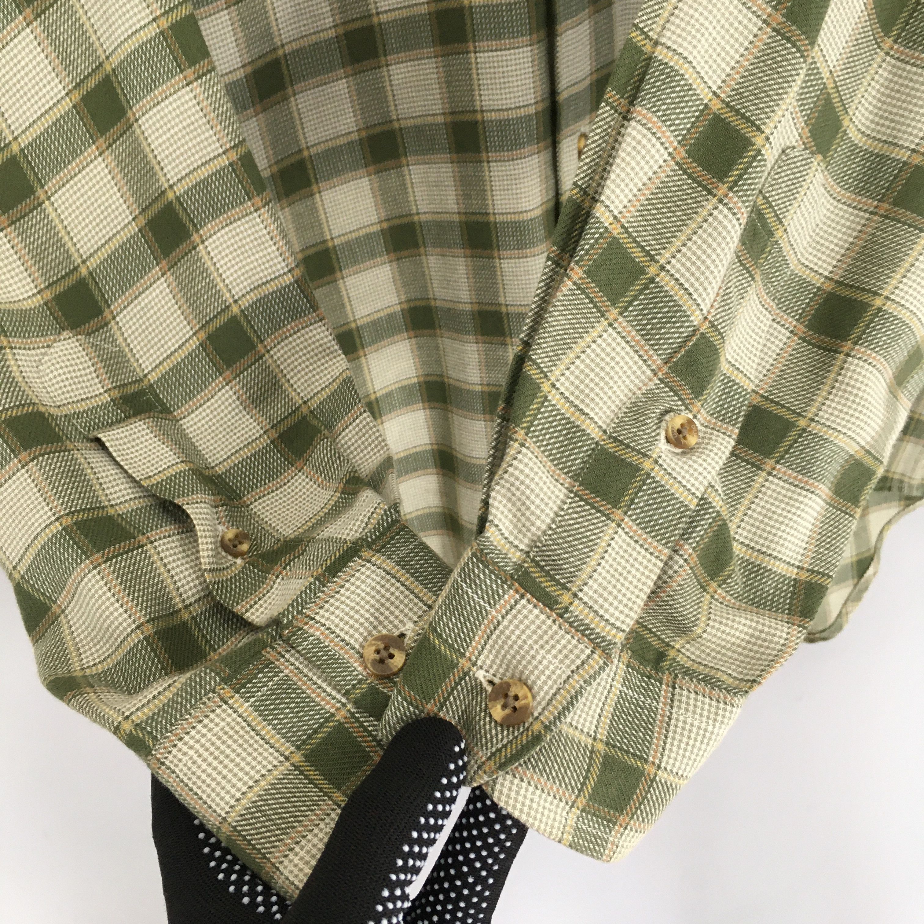 Alfred Dunhill × Flannel Vintage Dunhill Plaid Shadow Checkered Flannel Shirt XLarge Size US XL / EU 56 / 4 - 4 Thumbnail