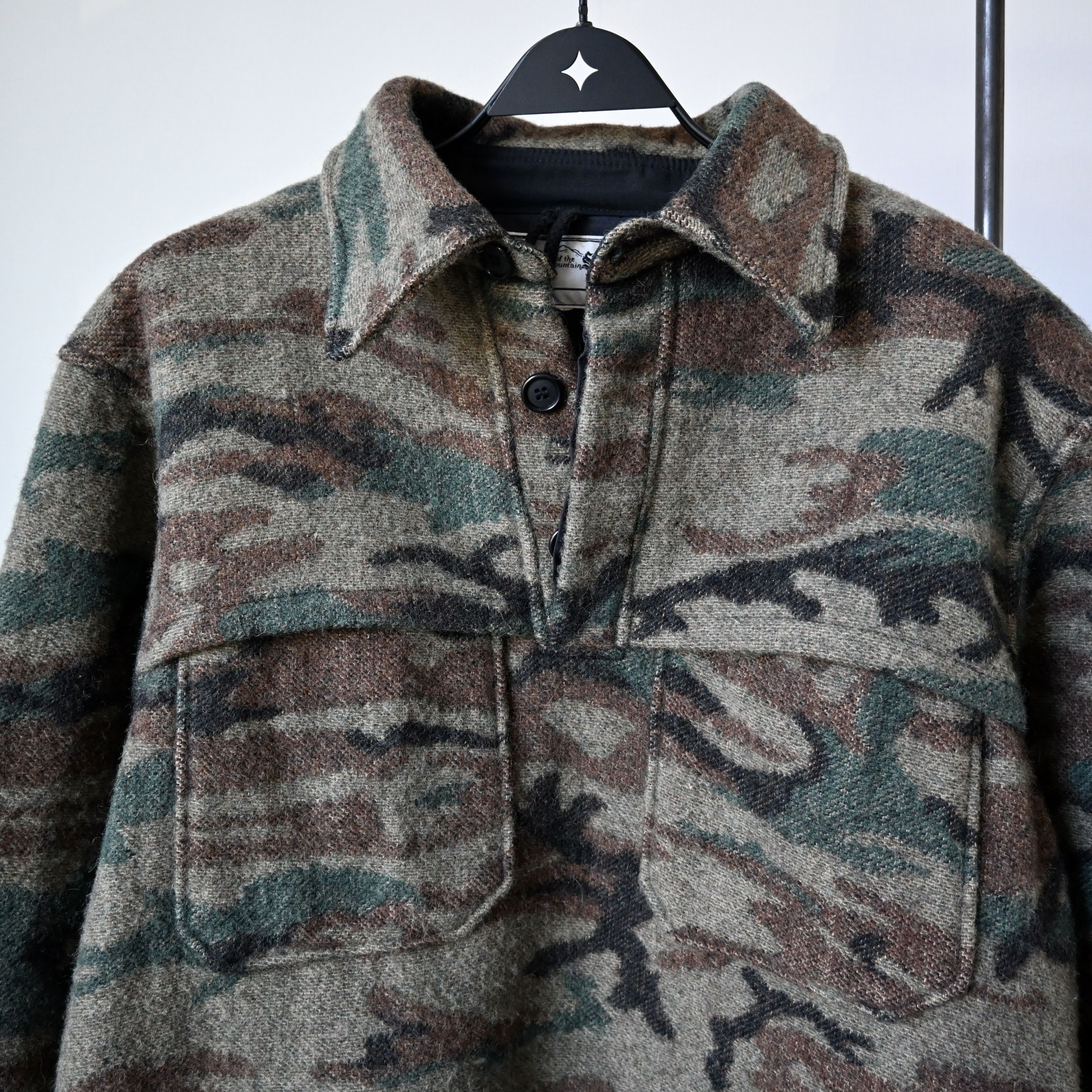 Vintage VTG King of the Mountain woodland camo wool pullover shirt Size US M / EU 48-50 / 2 - 8 Thumbnail