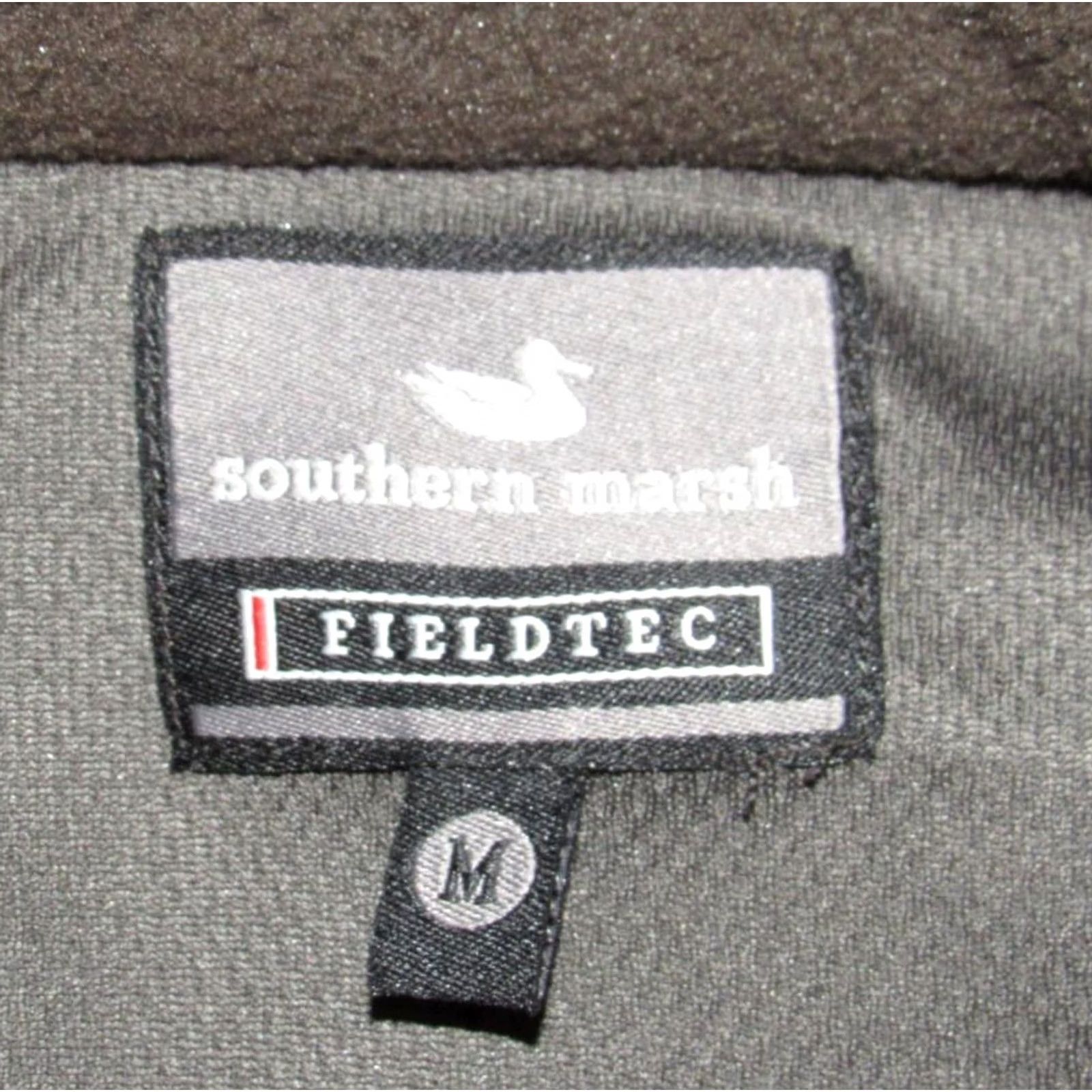 Vintage SOUTHERN MARSH Green Black Full Zip Fieldtec Fleece Vest Medium Size US M / EU 48-50 / 2 - 4 Thumbnail