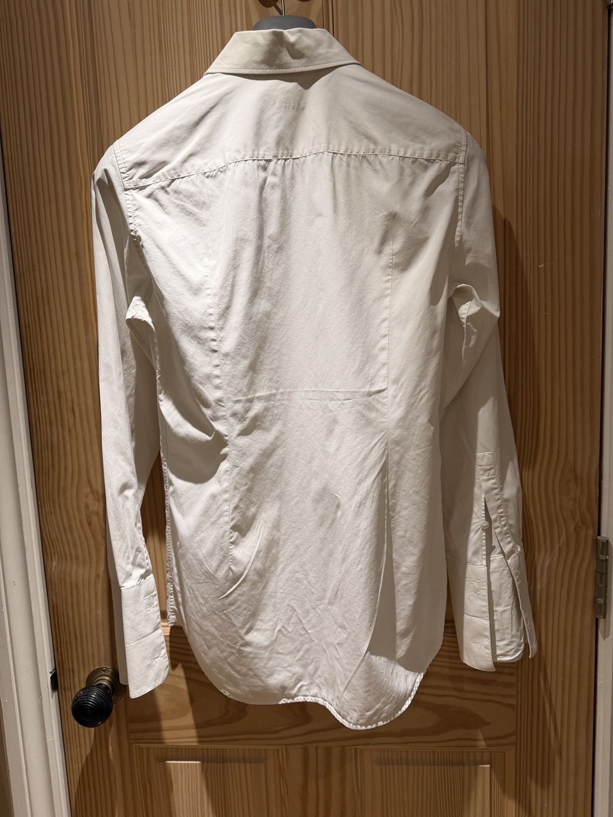 Miu Miu Archive Miu Miu Men’s White Double Cuff Shirt IT 37 / 14.5 Size US S / EU 44-46 / 1 - 9 Thumbnail