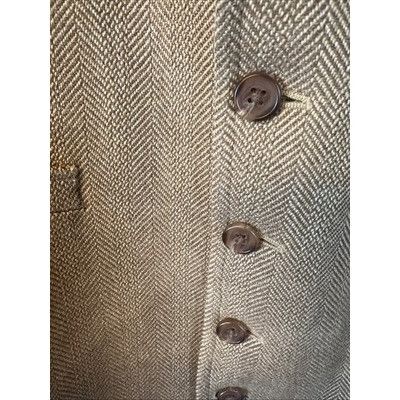 Ralph Lauren Ralph Lauren Black Label Silk/wool Vest Size L Khaki Size 38L - 5 Thumbnail