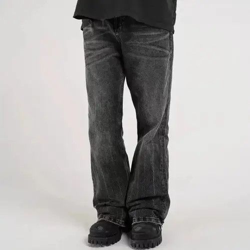 Japanese Brand × Jean Wide leg Harajuku Baggy Flared Trousers Oversize Style Y2K Size US 30 / EU 46 - 3 Thumbnail